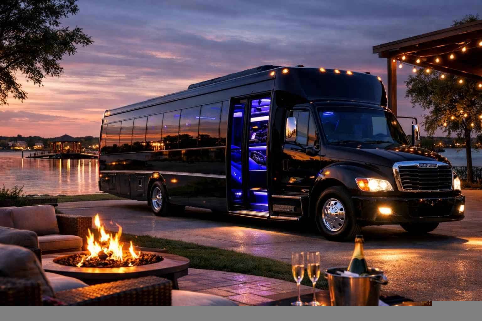 Luxury Party Bus Rental in Little Elm Texas