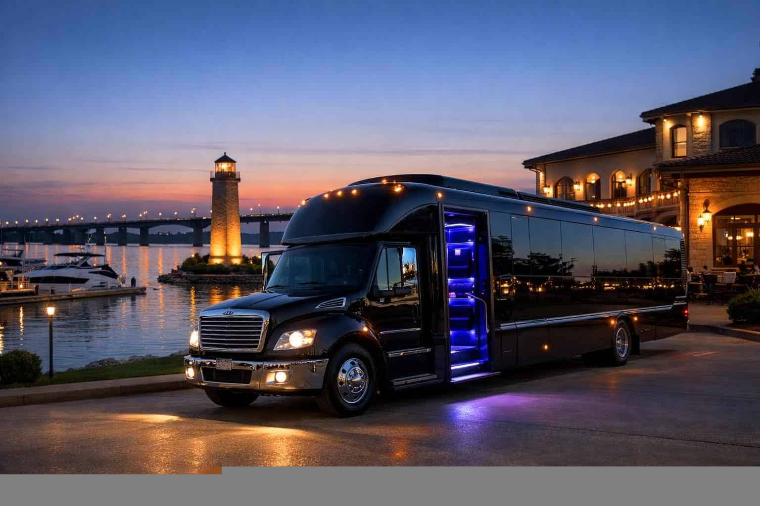 Luxury Party Bus Rental in Rockwall Texas