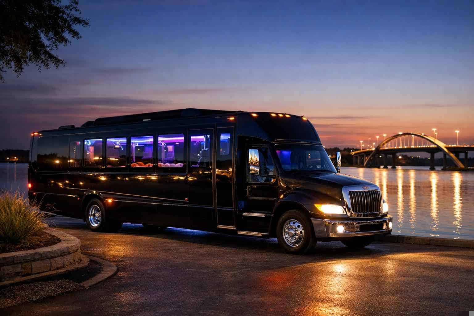 Luxury Party Bus Rental in Rowlett Texas