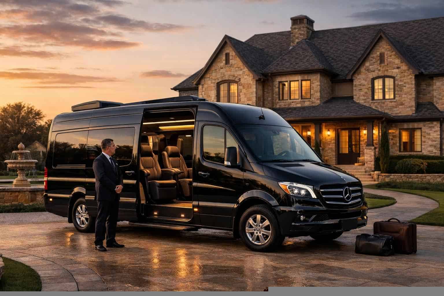 Luxury Passenger Van with Driver in Sachse Texas