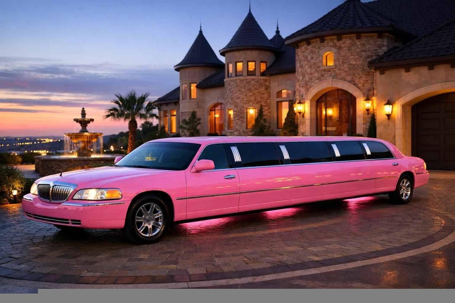 Luxury Pink Limo Rental in Cedar Hill Texas