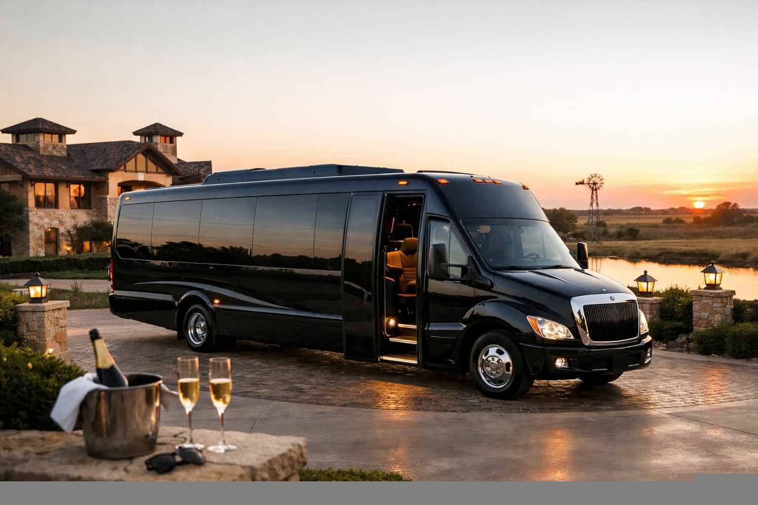 Luxury Shuttle Bus Rental in Celina Texas
