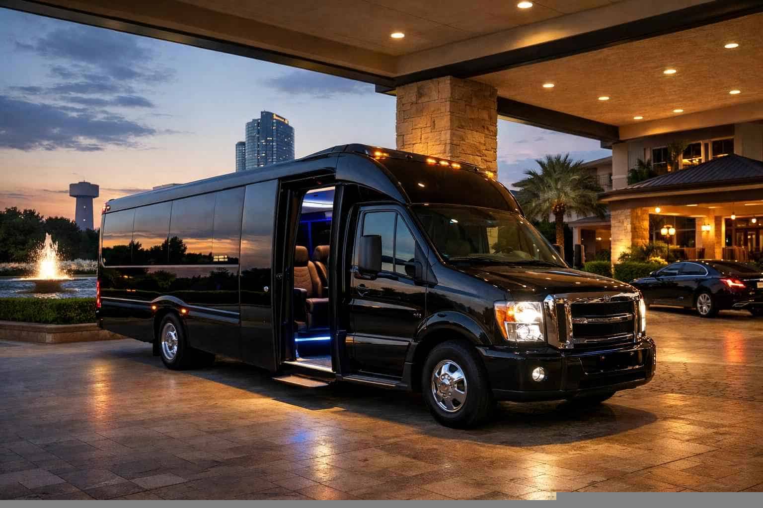 Luxury Shuttle Bus Rental in DeSoto Texas