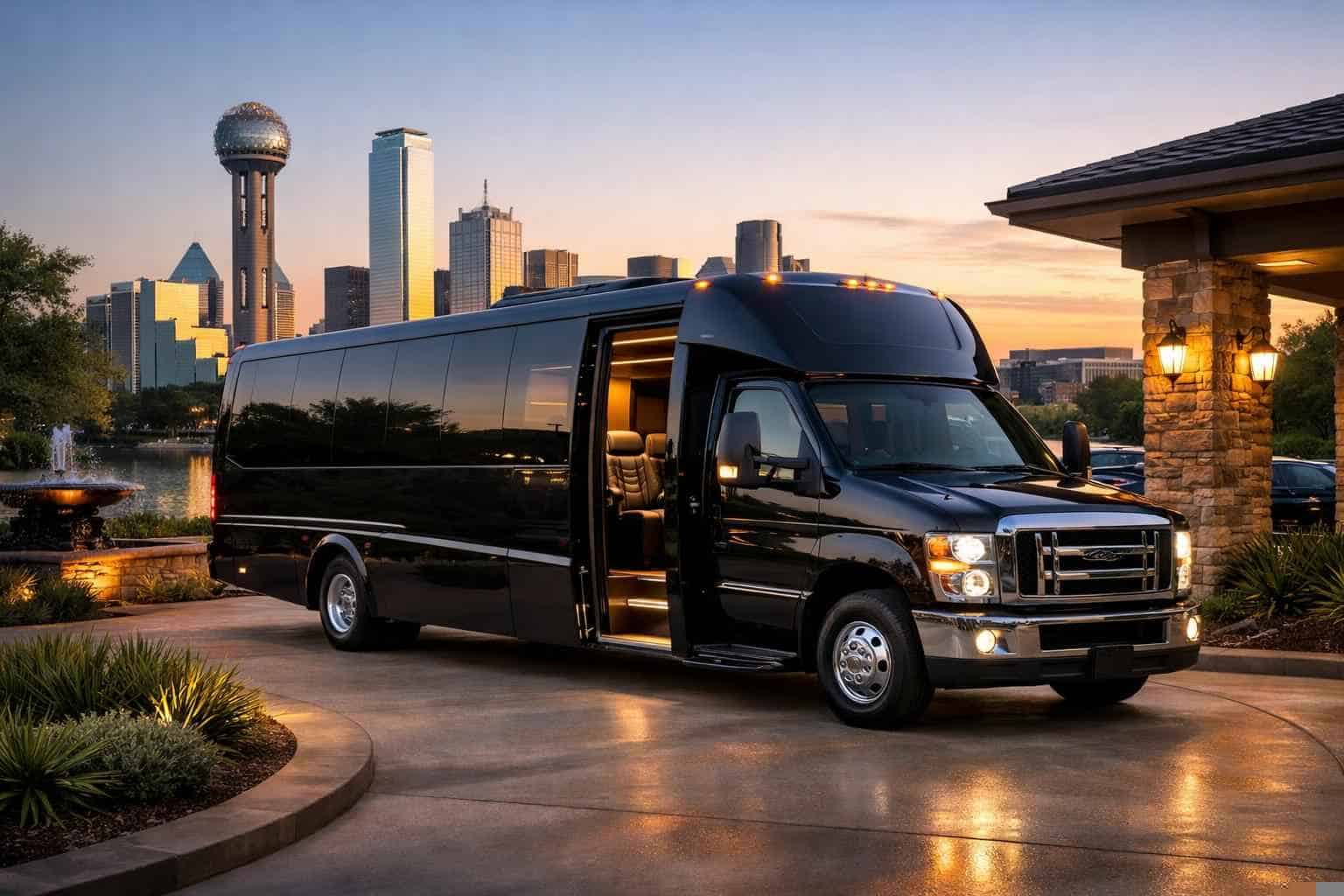 Luxury Shuttle Bus Rental in Garland Texas