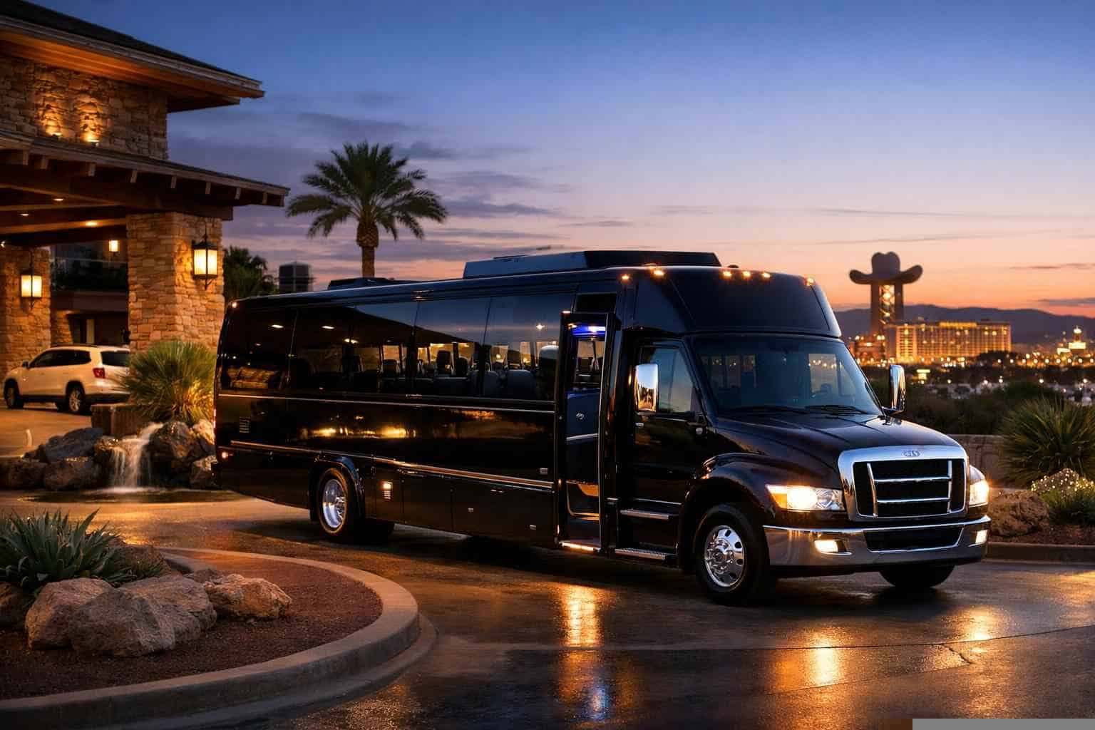 Luxury Shuttle Bus Rental in Mesquite Texas