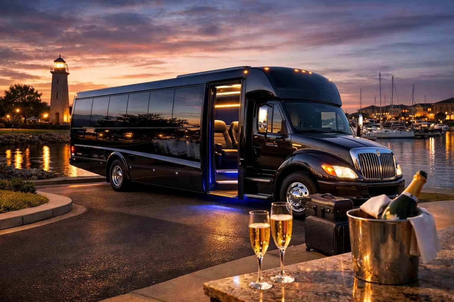 Luxury Shuttle Bus Rental in Rockwall Texas