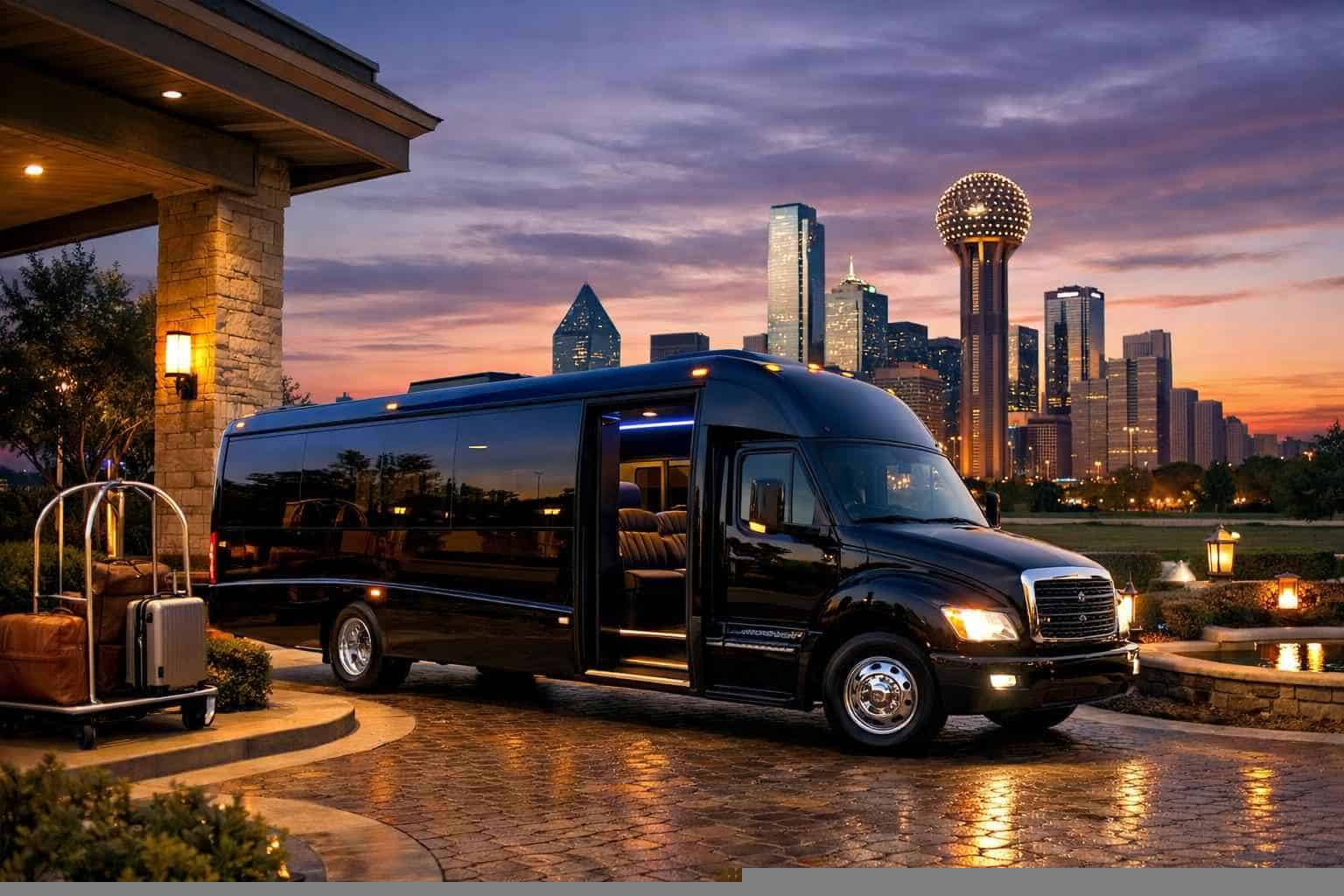 Luxury Shuttle Bus Rental in Sachse Texas