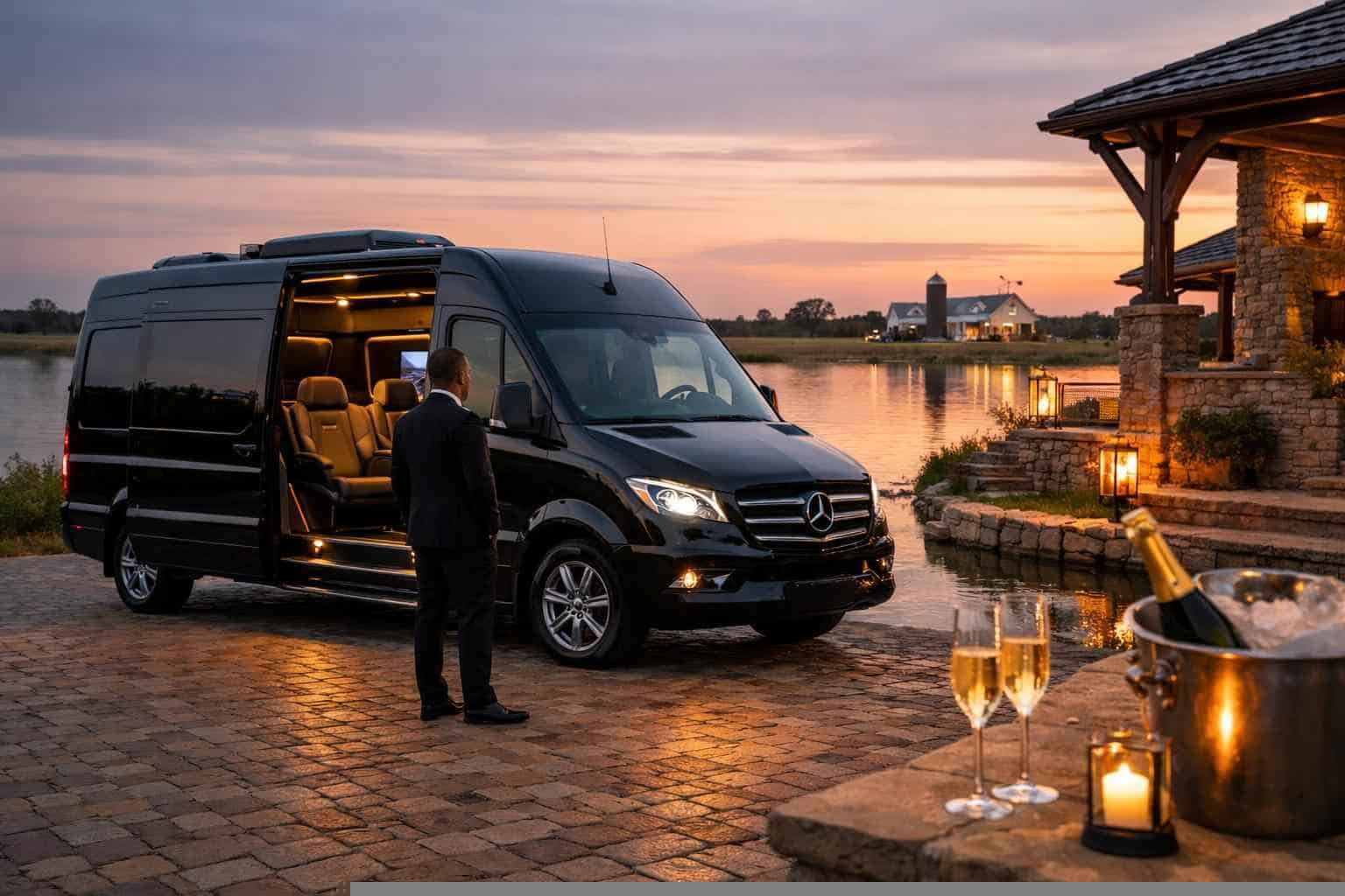 Luxury Sprinter Van Rental with Driver in Celina Texas