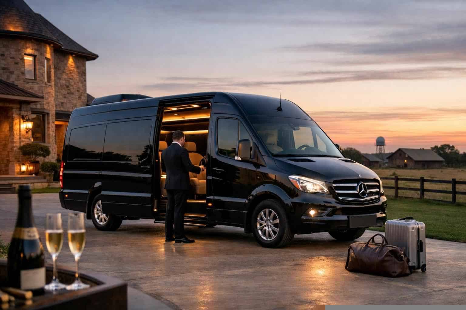 Luxury Sprinter Van Rental with Driver in Lancaster Texas