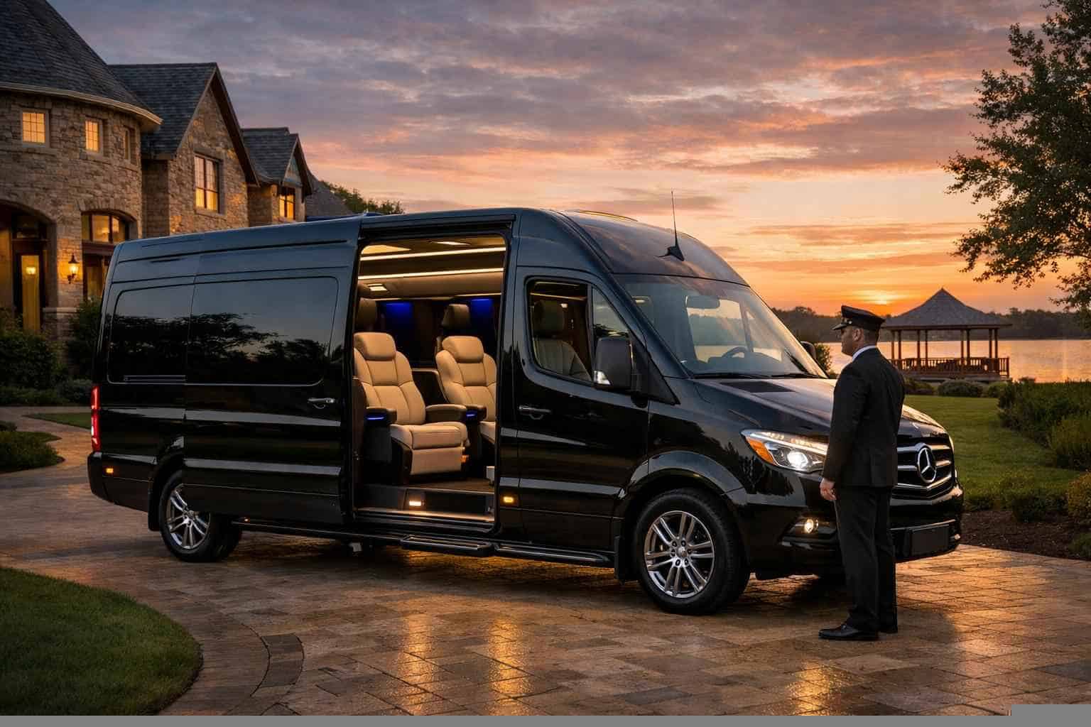 Luxury Sprinter Van Rental with Driver in Sachse Texas