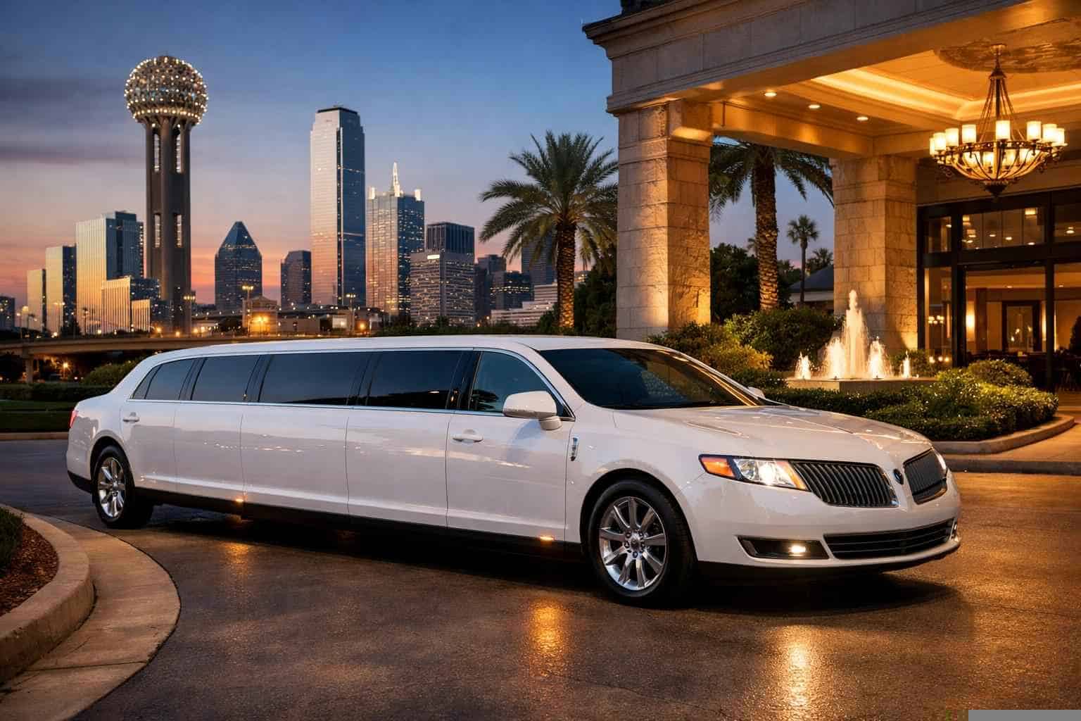 Luxury White Limo Rental in Balch Springs Texas