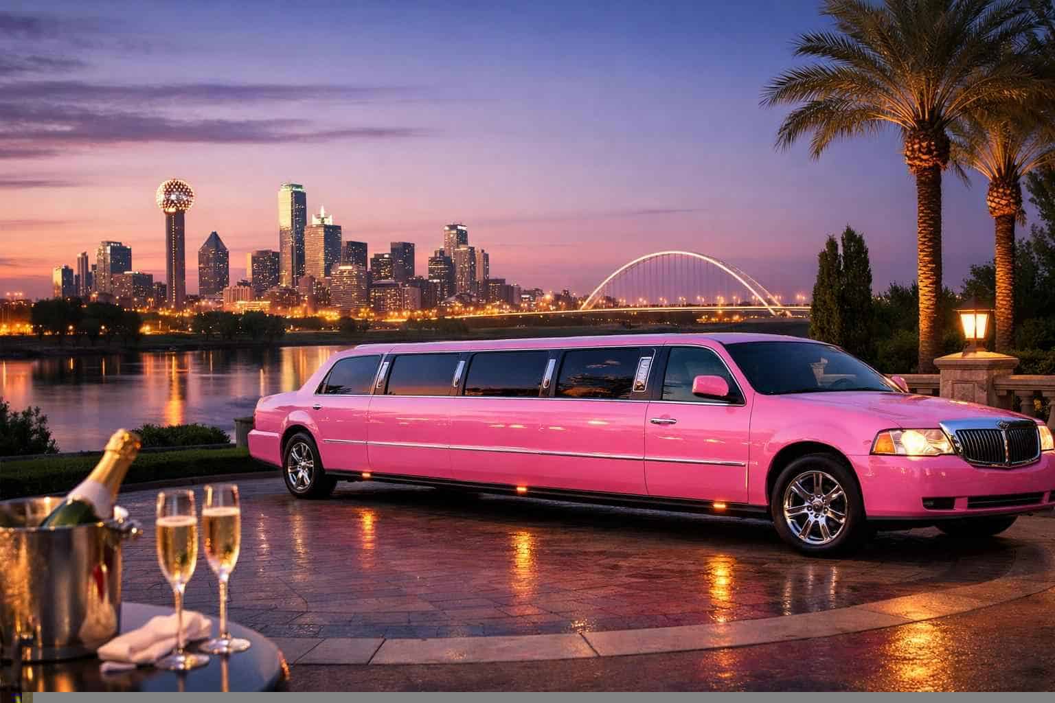 Pink Limo Rental Grand Prairie TX