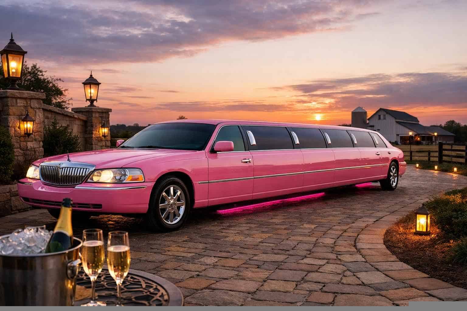 Pink Limo Rental Near Me Celina TX