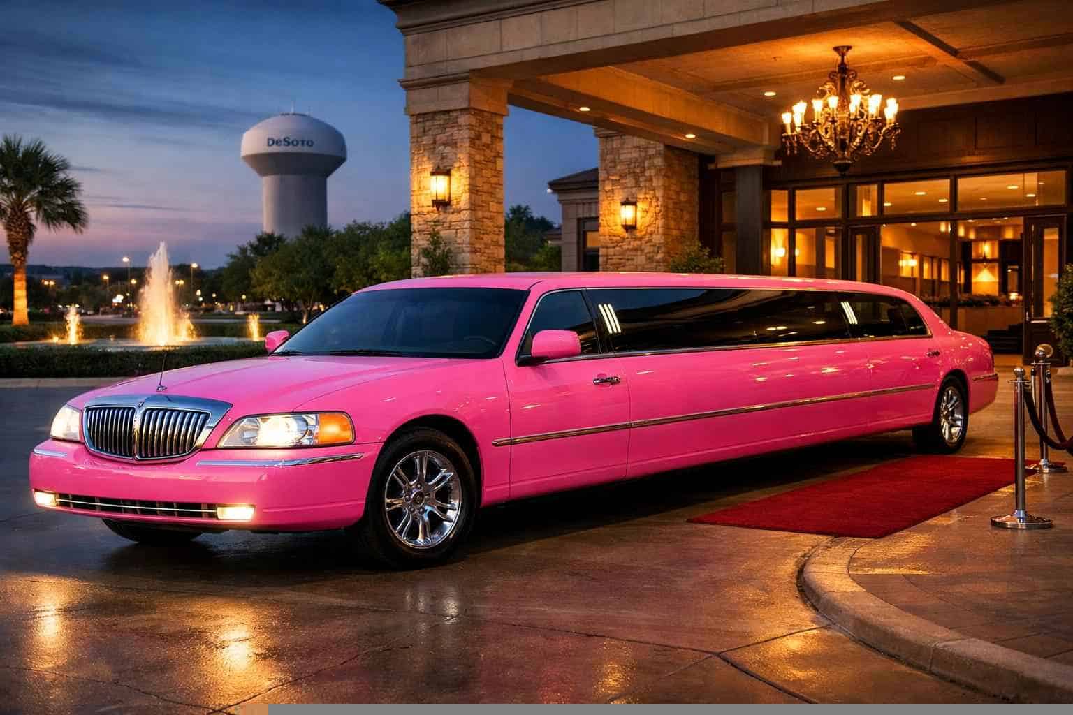 Pink Limo Rental Near Me DeSoto TX