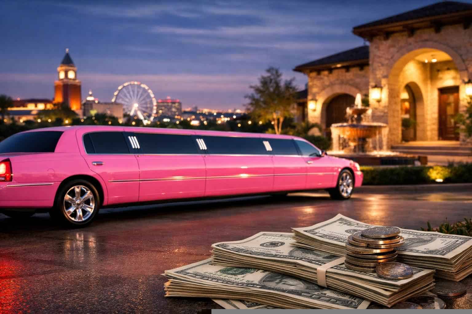 Pink Limo Rental Prices in Garland TX
