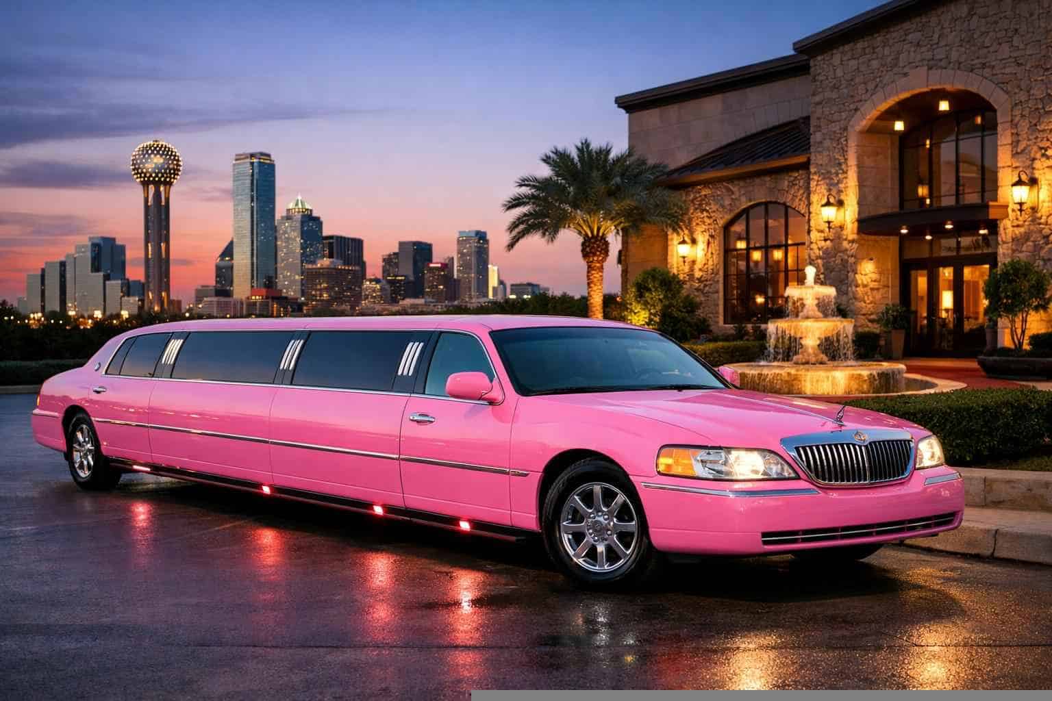 Pink Limo Rental Services in Garland Texas