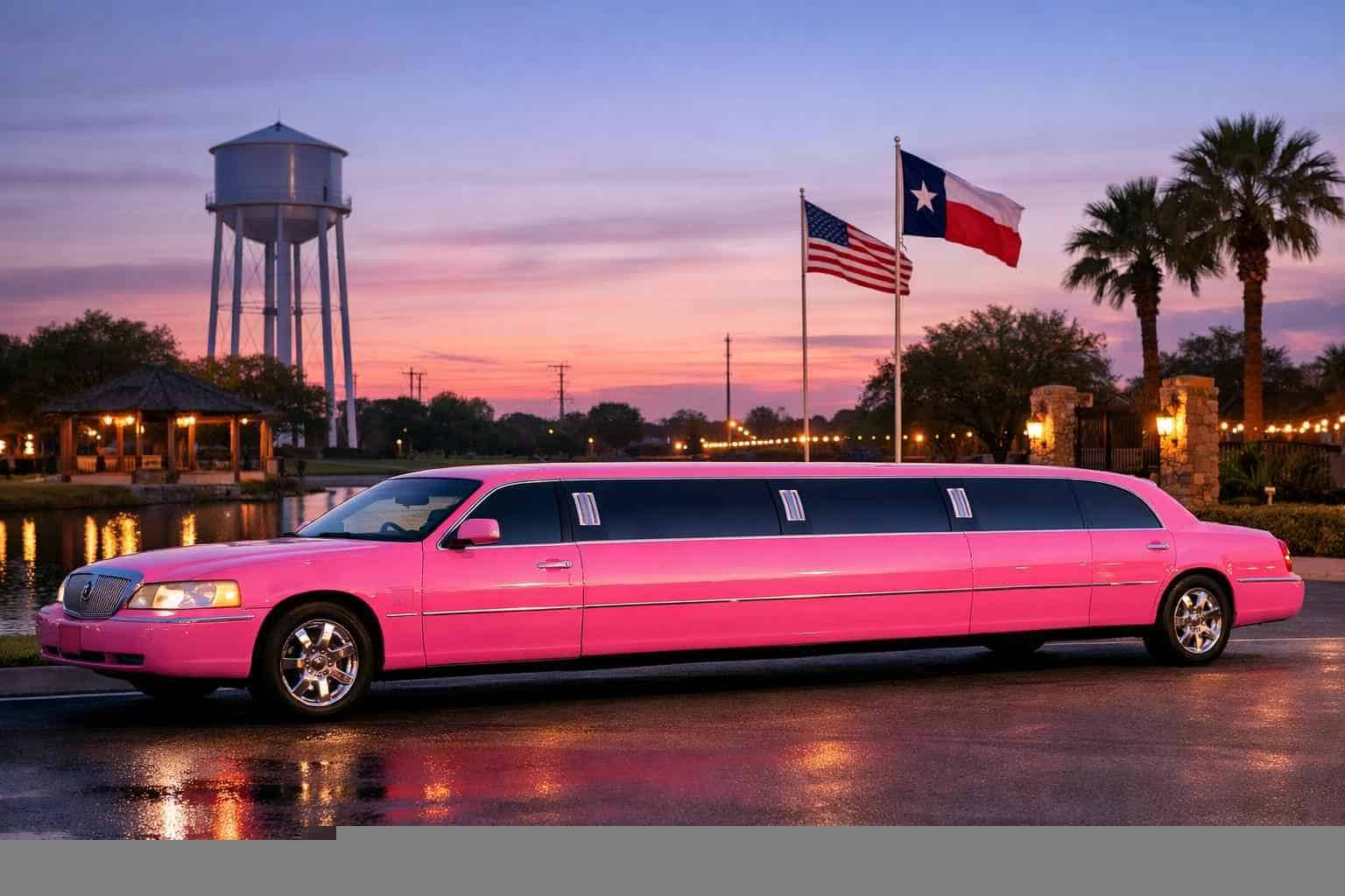 Pink Limousines in Balch Springs Texas