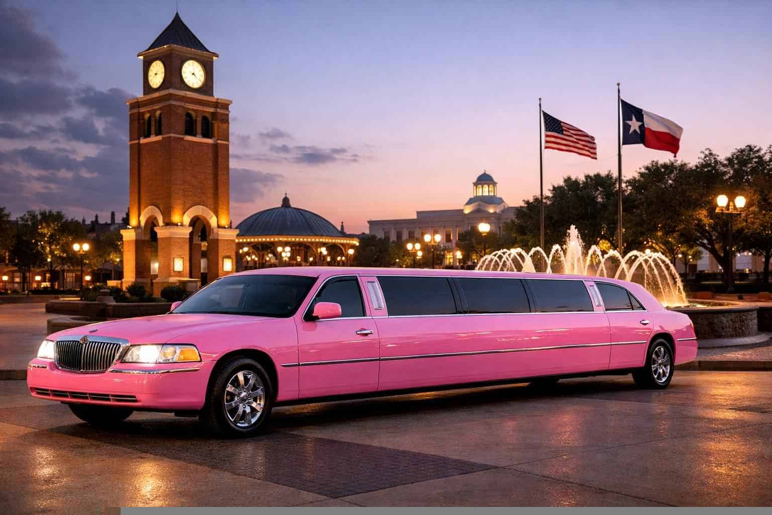Pink Limousines in Garland Texas