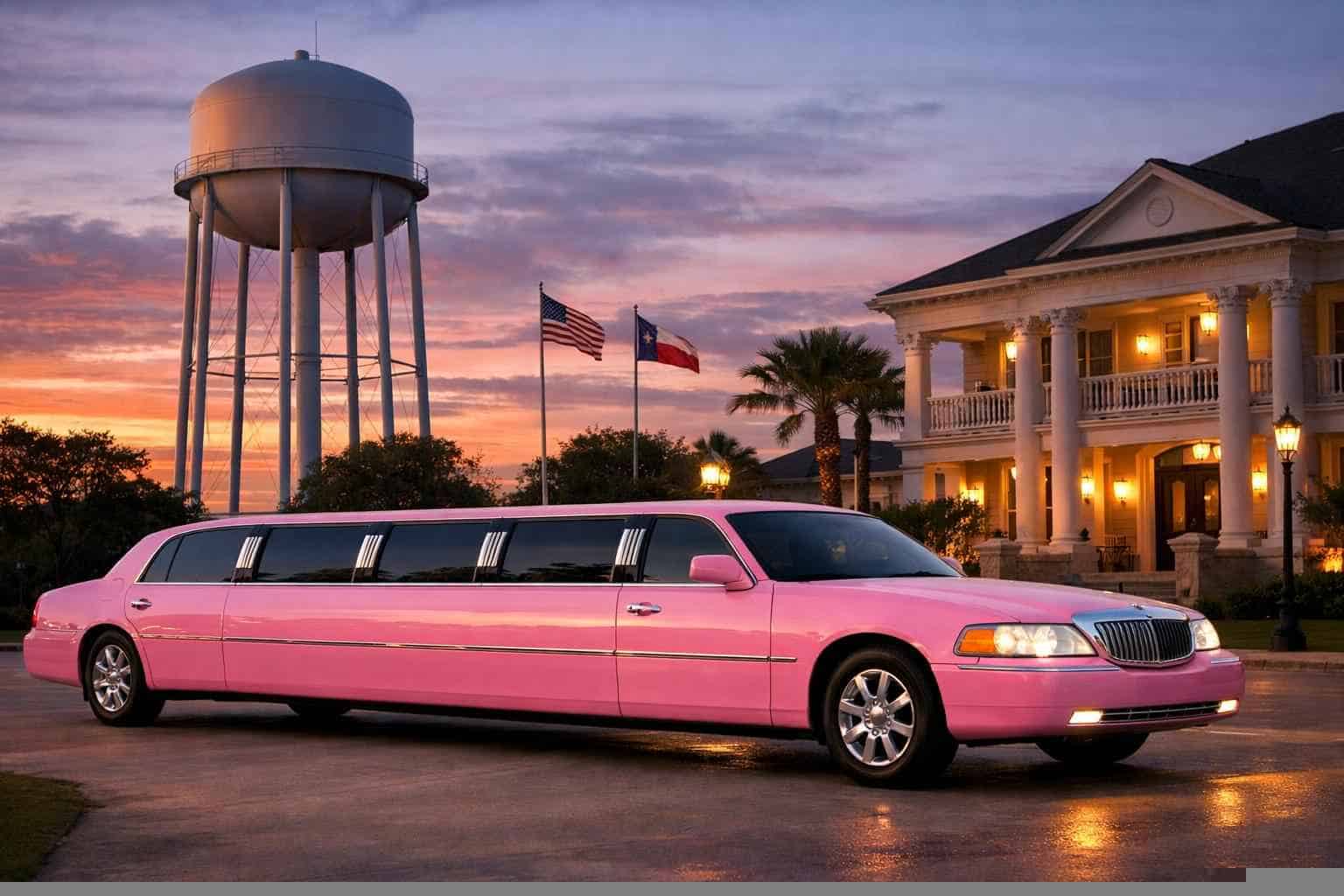 Pink Limousines in Lancaster Texas