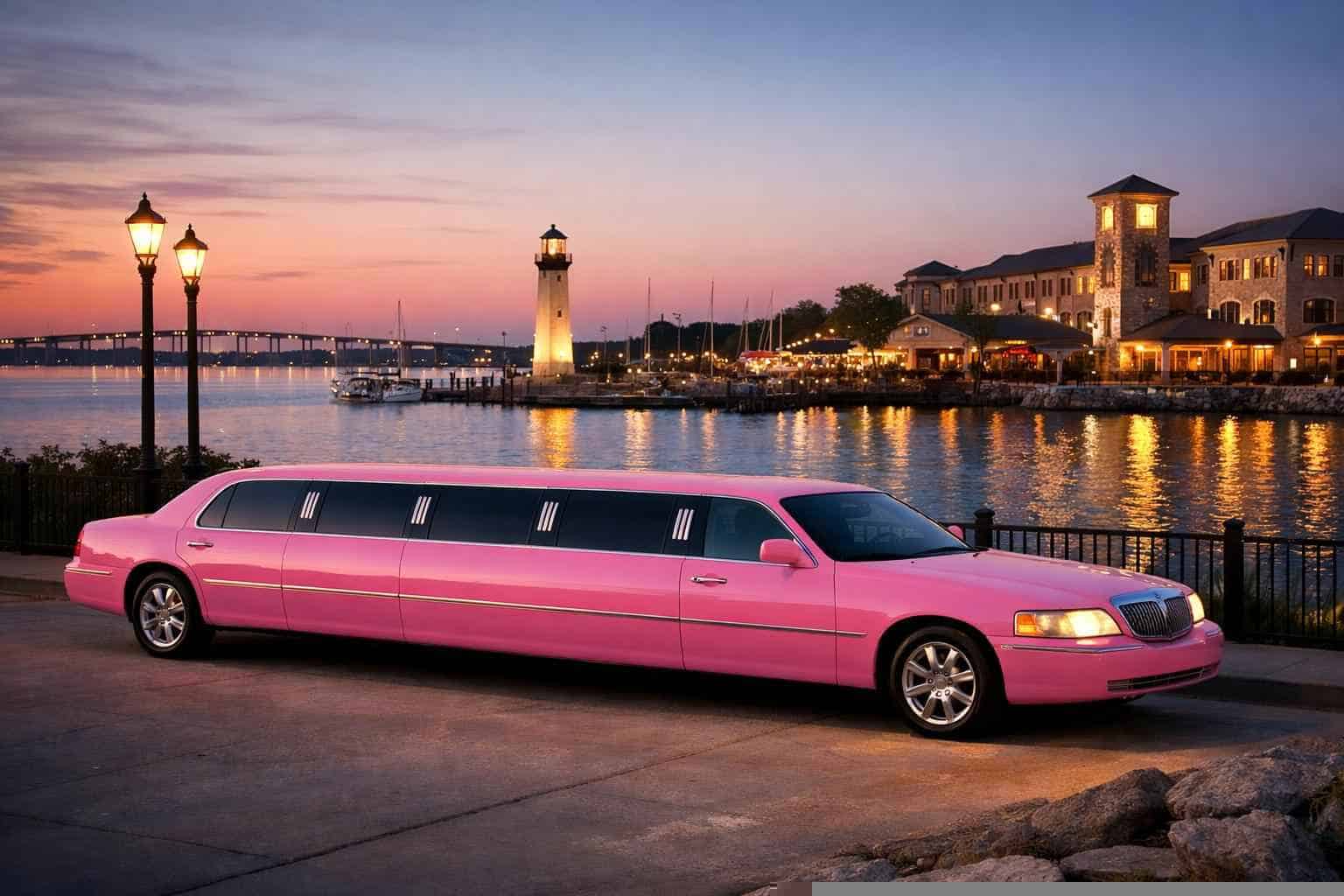 Pink Limousines in Rockwall Texas