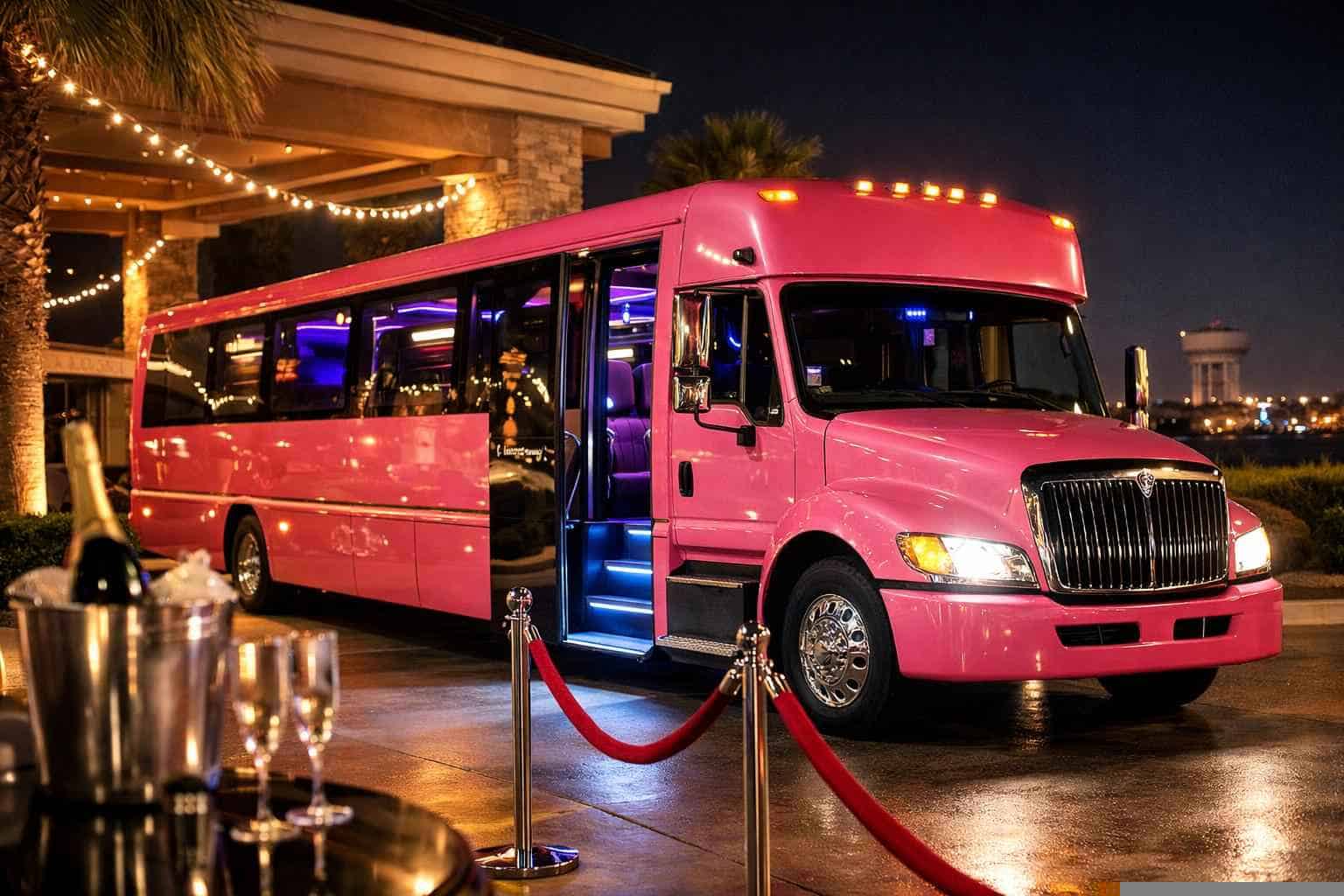 Pink Party Bus Rental Duncanville TX