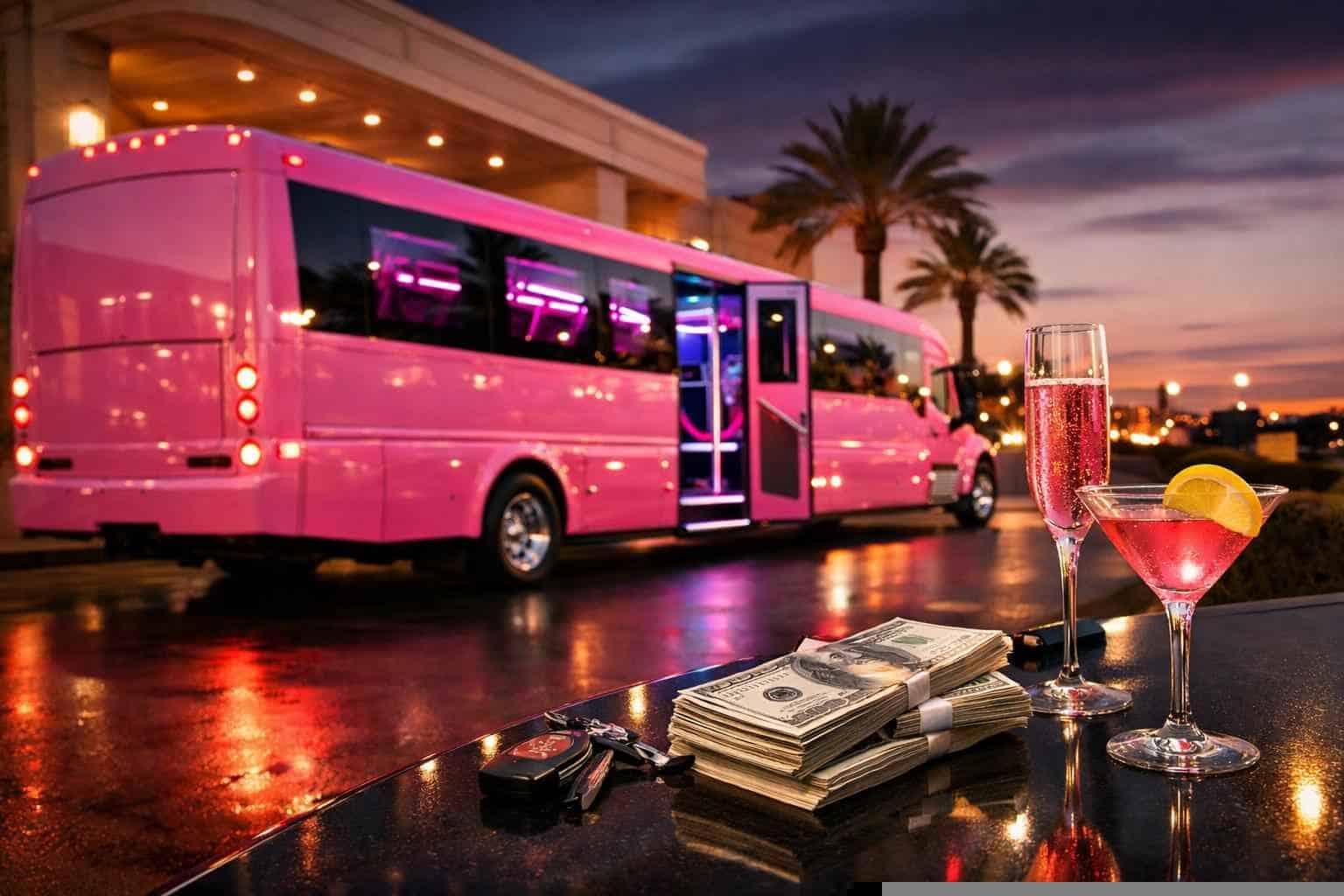 Pink Party Bus Rental Prices In Duncanville TX