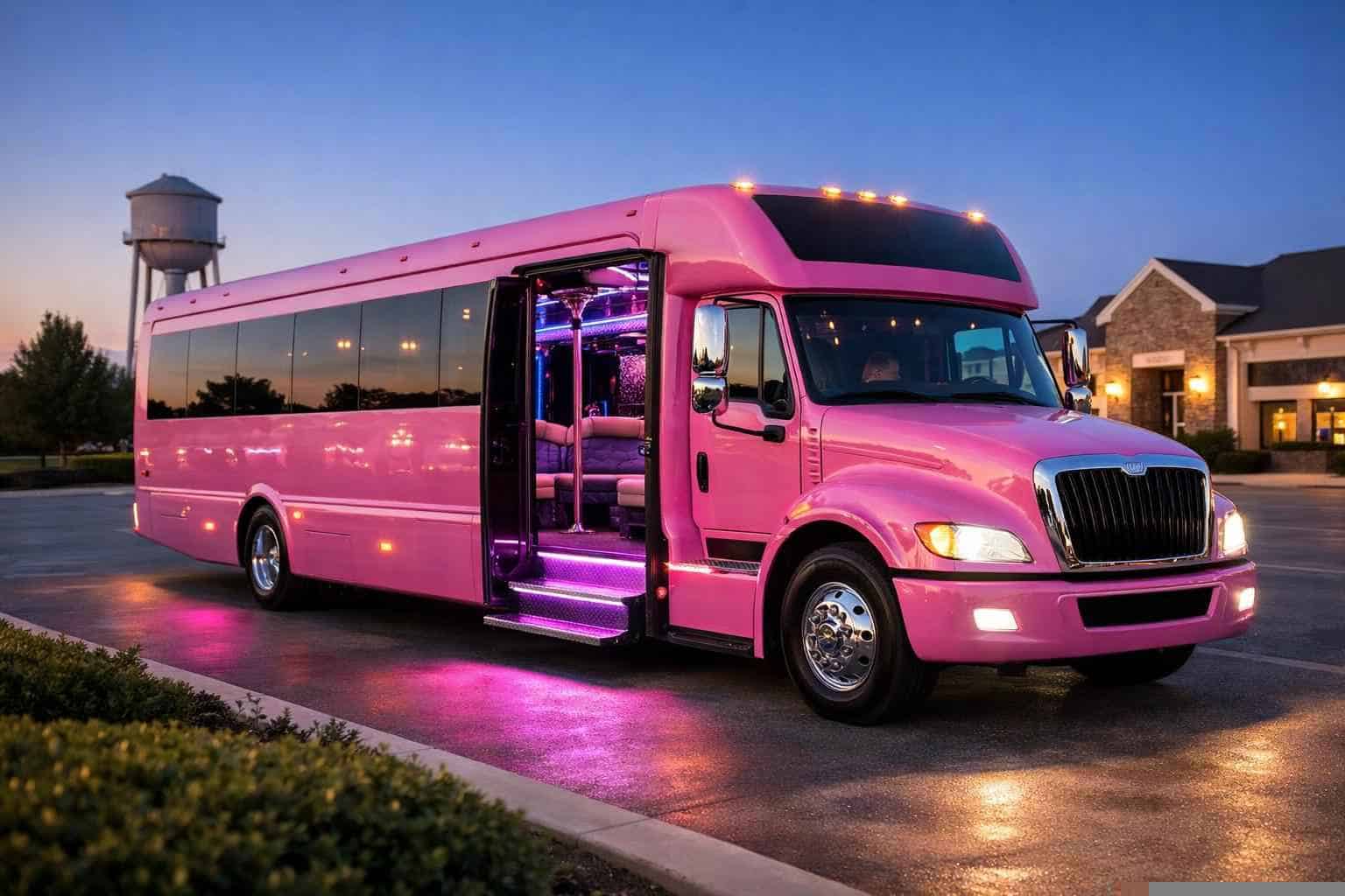 Pink Party Bus Rental Sachse TX