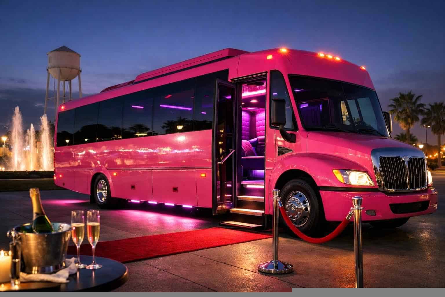 Pink Party Bus Service Balch Springs TX