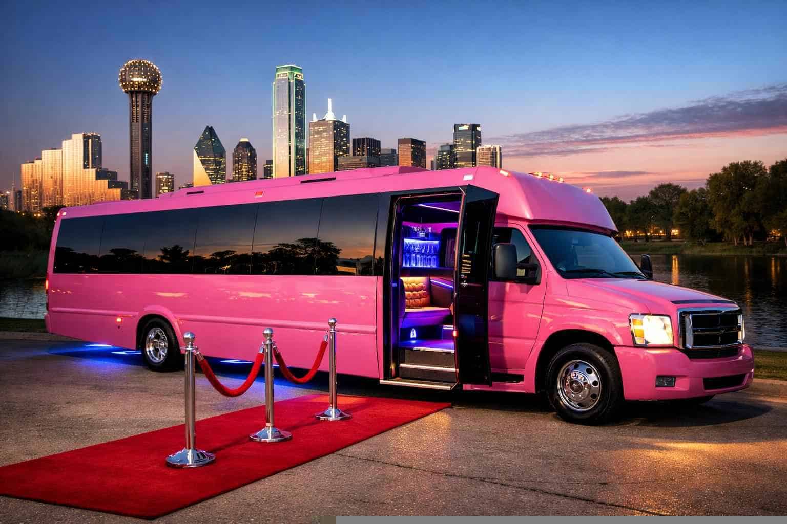 Pink Party Bus Service Cedar Hill TX
