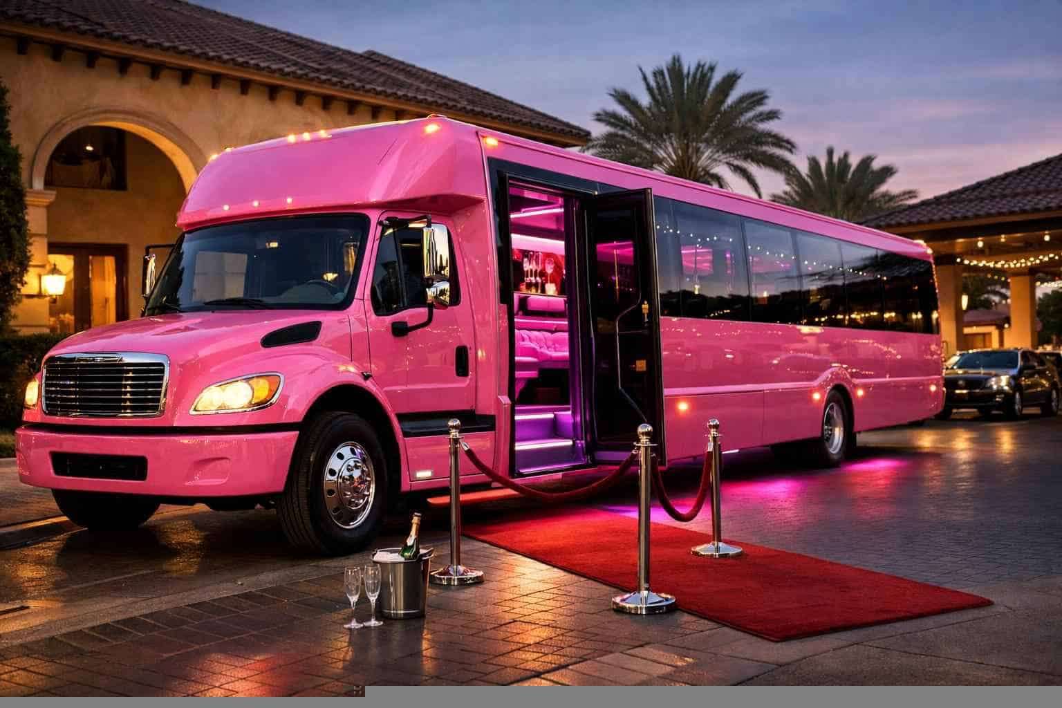 Pink Party Bus Service DeSoto TX