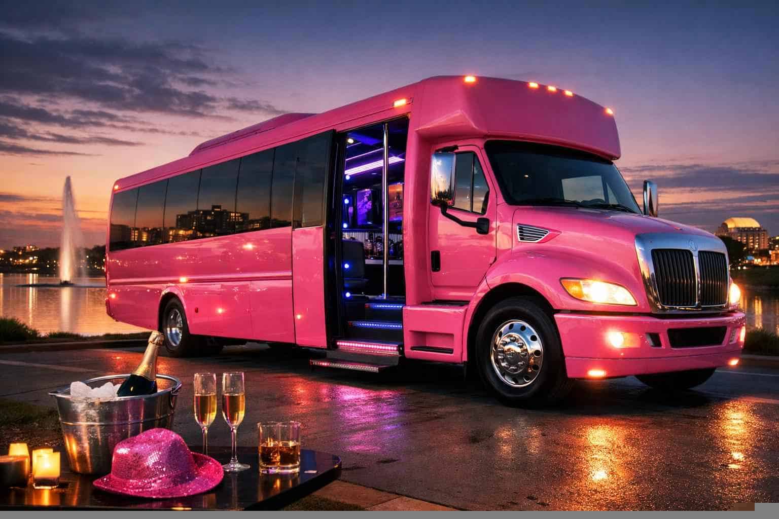 Pink Party Bus Service Grand Prairie TX