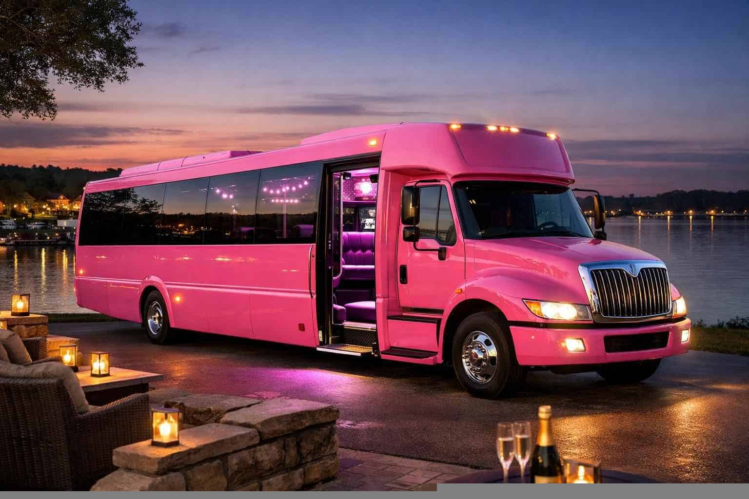 Pink Party Bus Service Little Elm TX