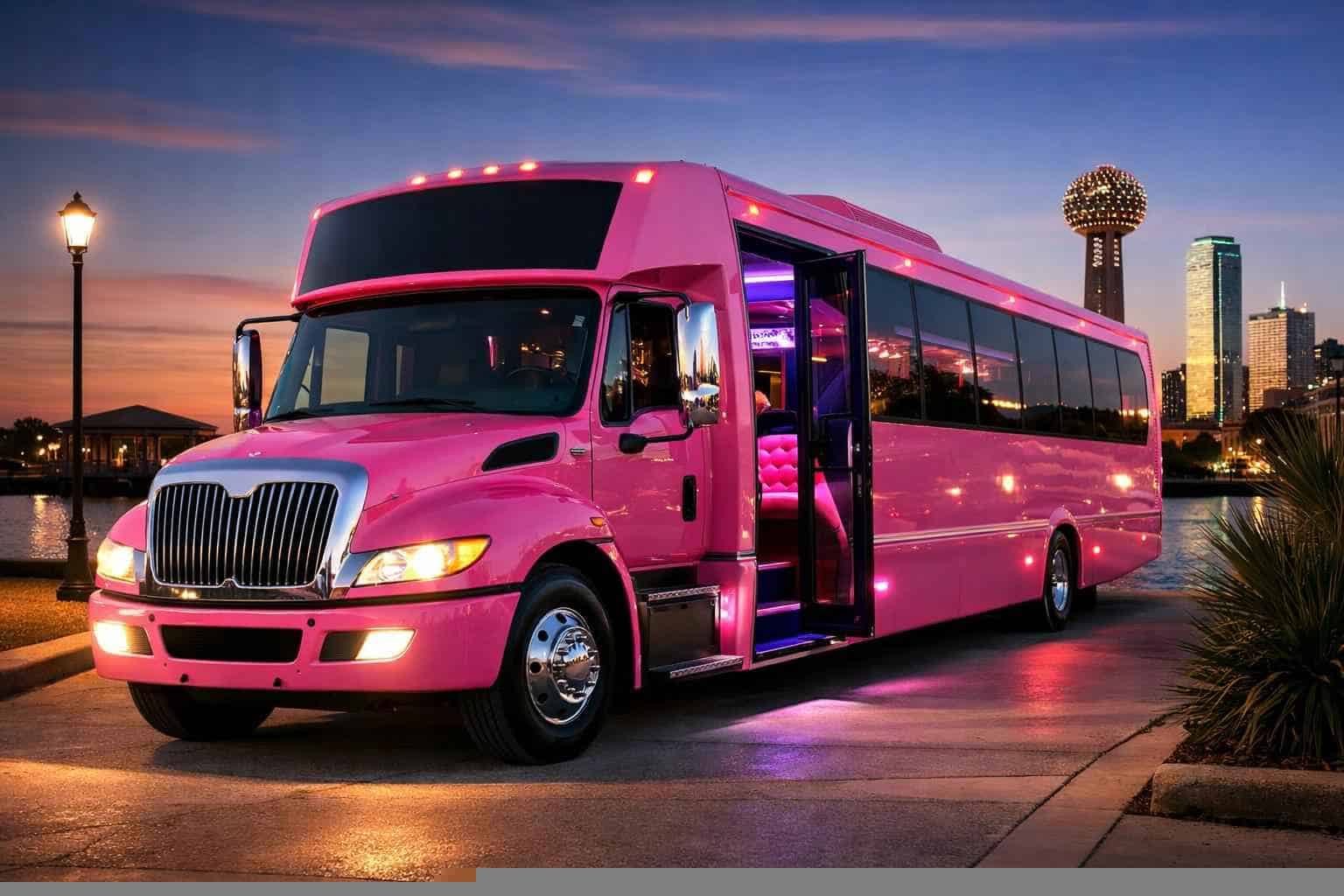 Pink Party Bus Service Rowlett TX