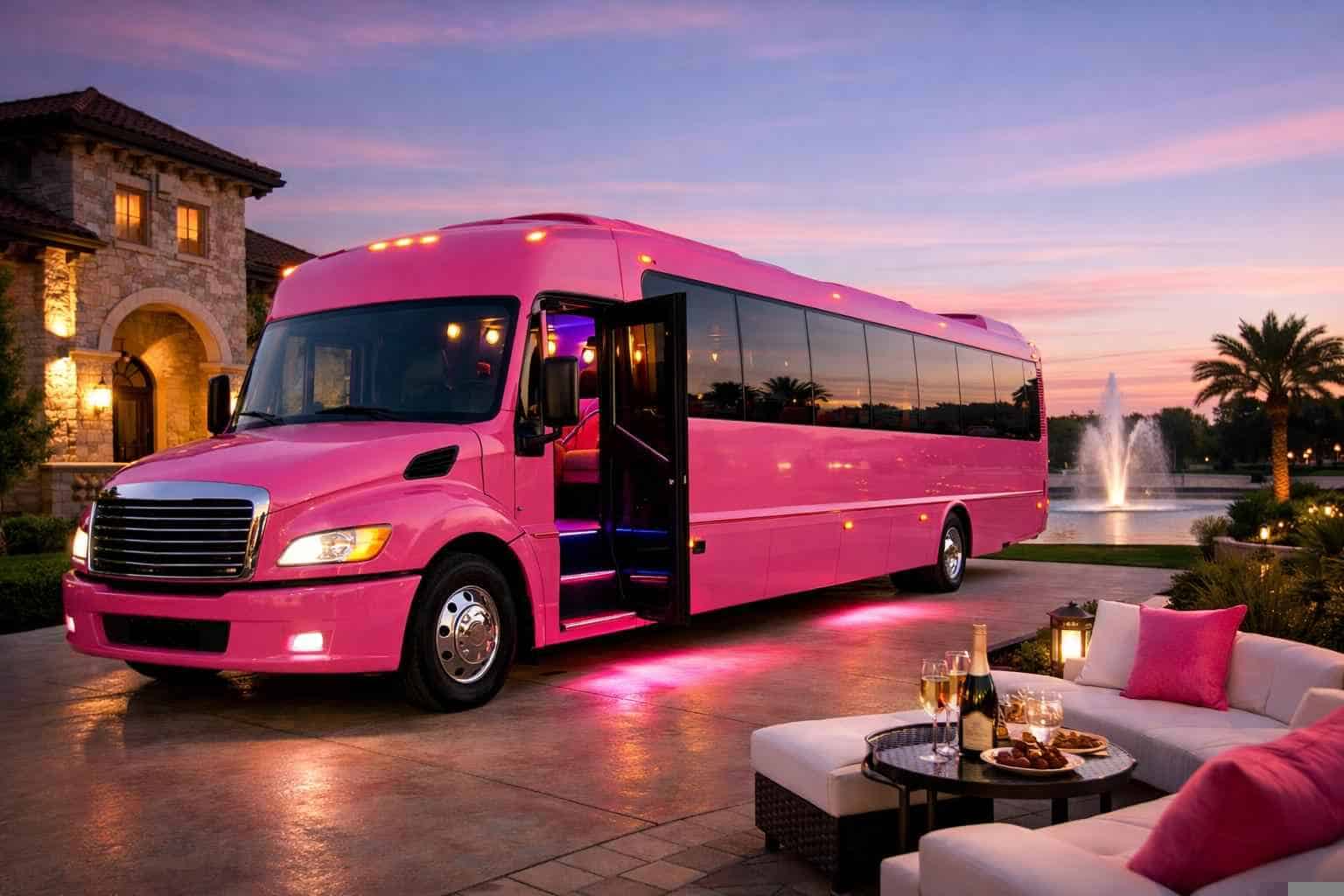Pink Party Bus Service Sachse TX