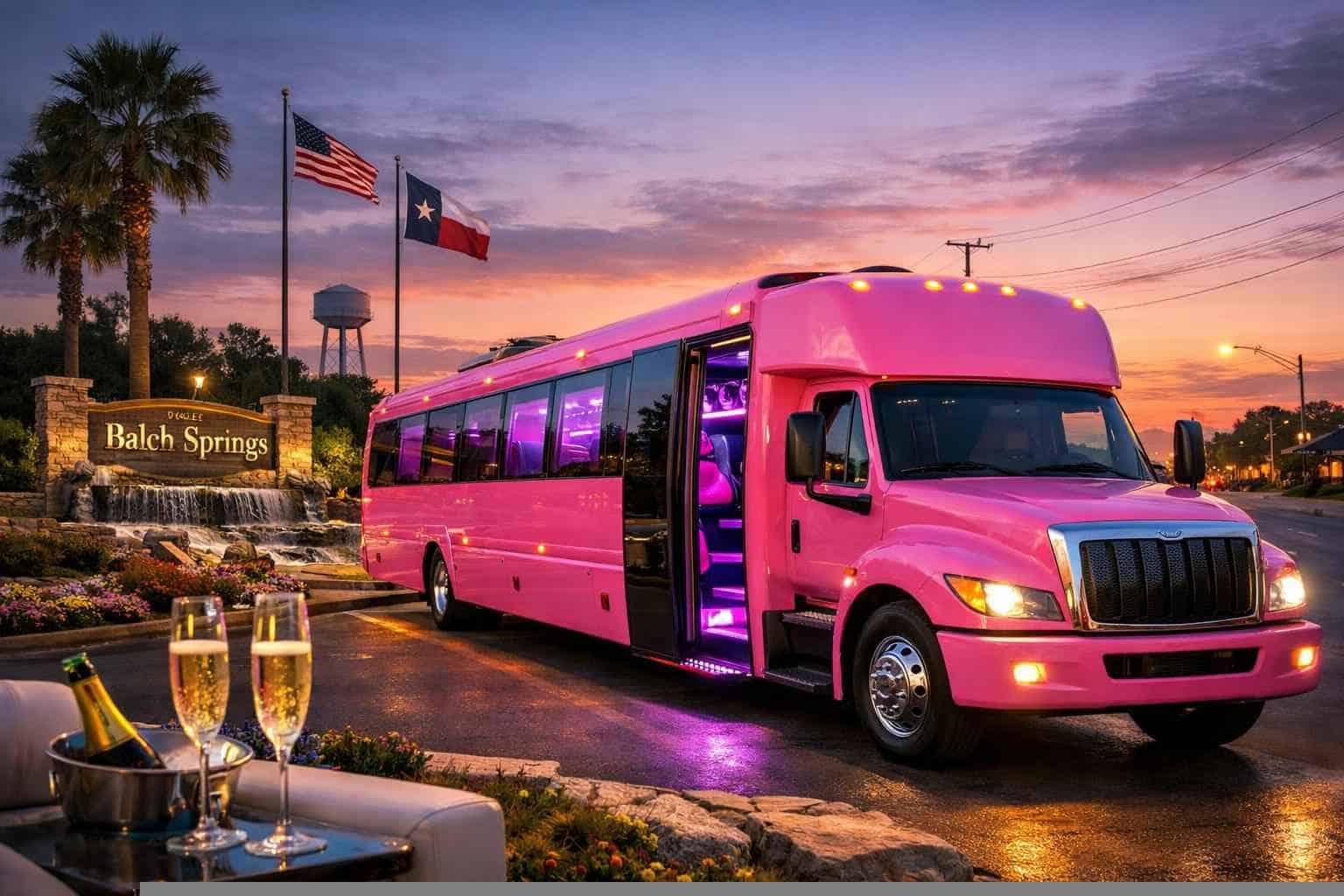 Pink Party Buses in Balch Springs Texas