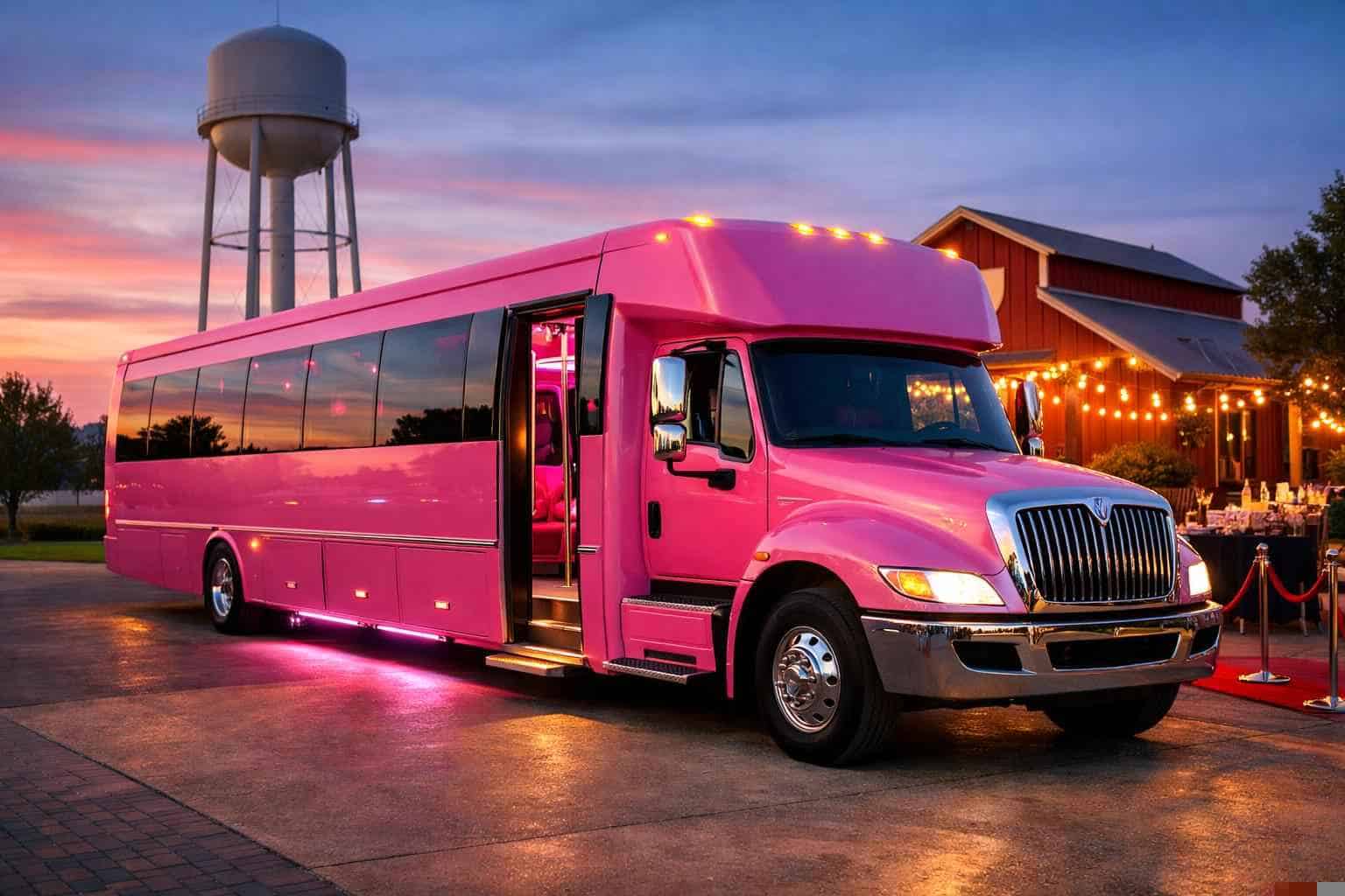 Pink Party Buses in Sachse Texas