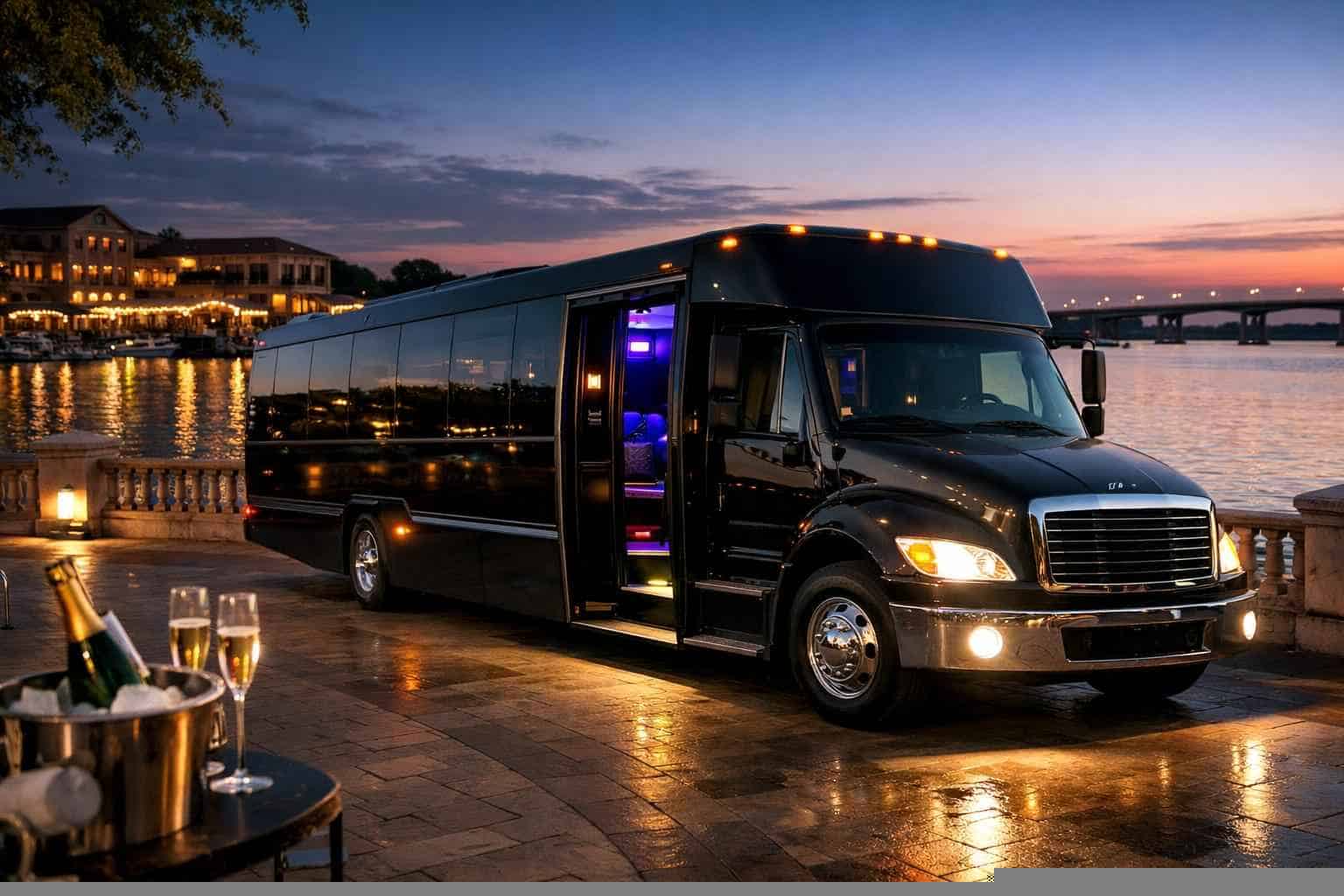 Rockwall Texas Black Party Bus Rental