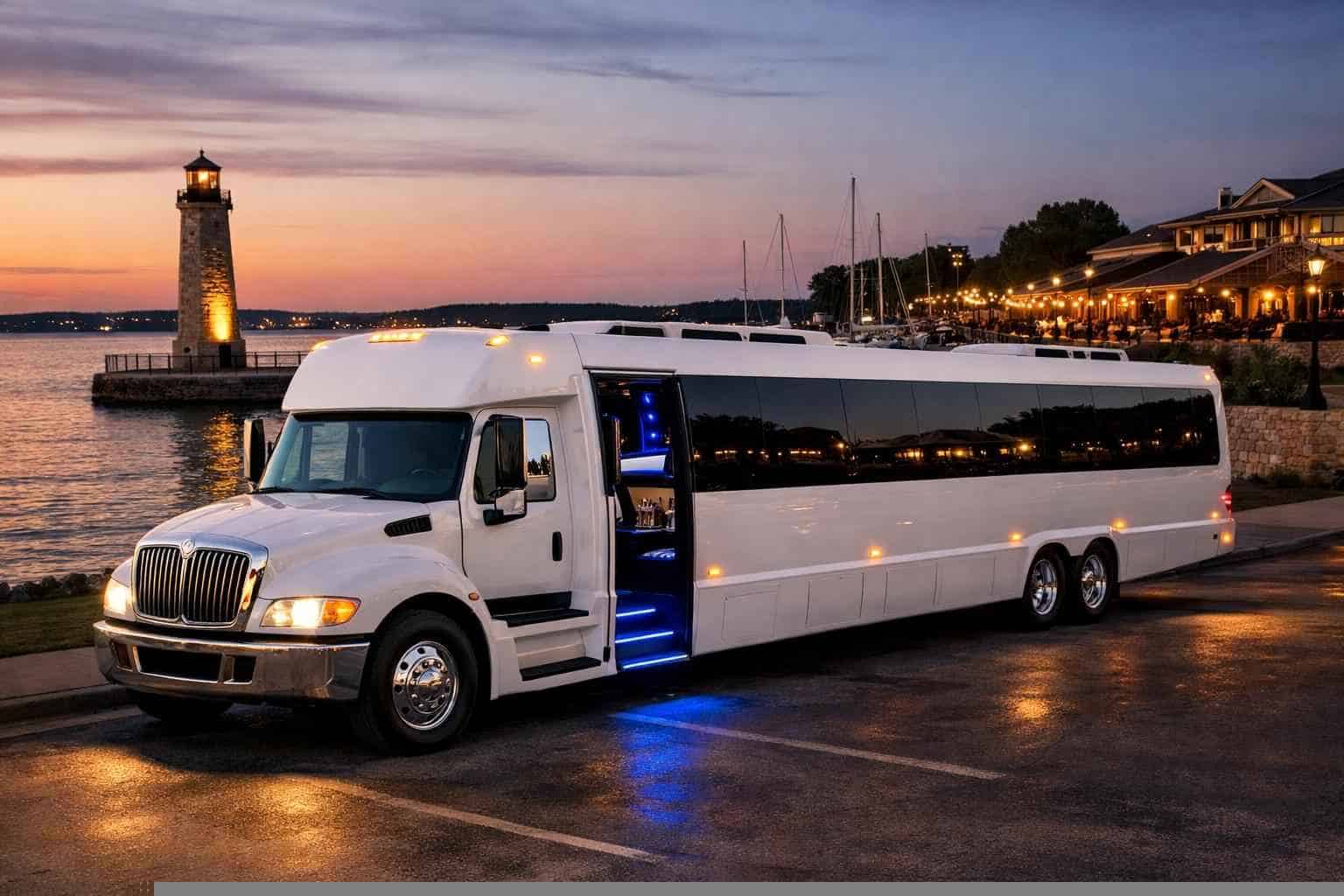 Rockwall Texas White Party Bus Rental