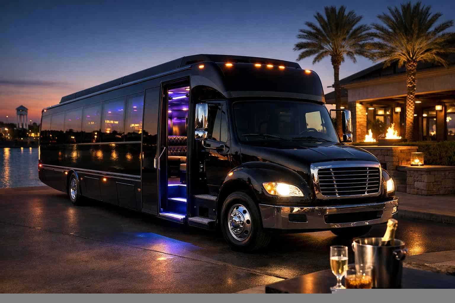 Rowlett Texas Black Party Bus Rental