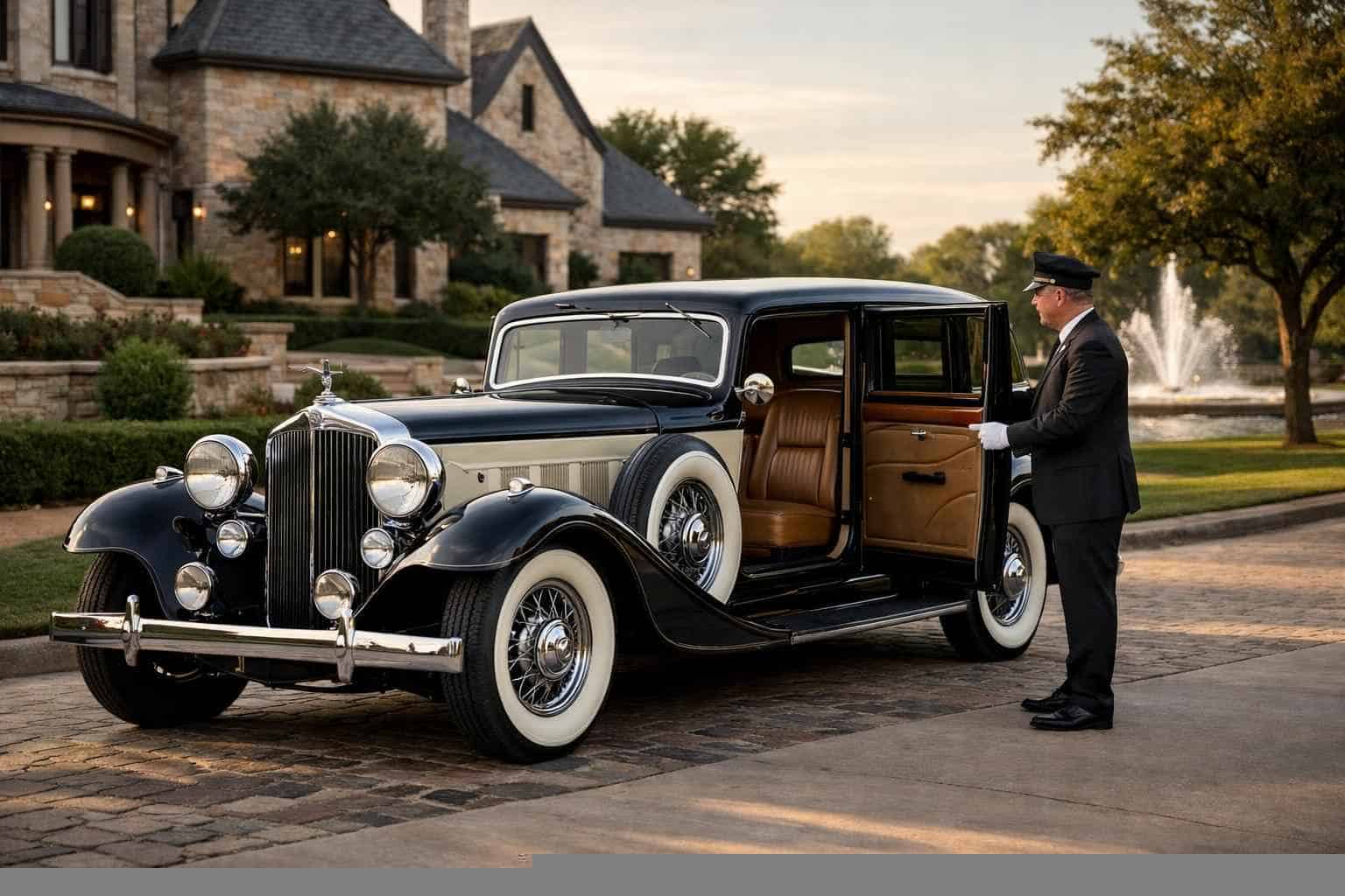 Sachse Texas Antique Vehicle Rental with Driver