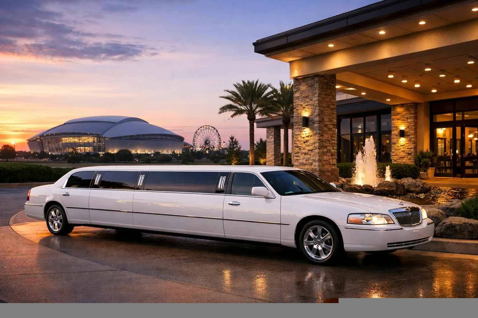 White Limo Rental Grand Prairie TX