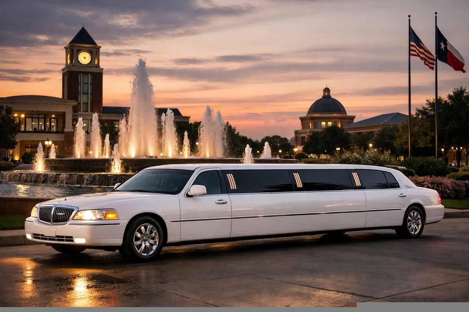 White Limo Rental Near Me Garland TX