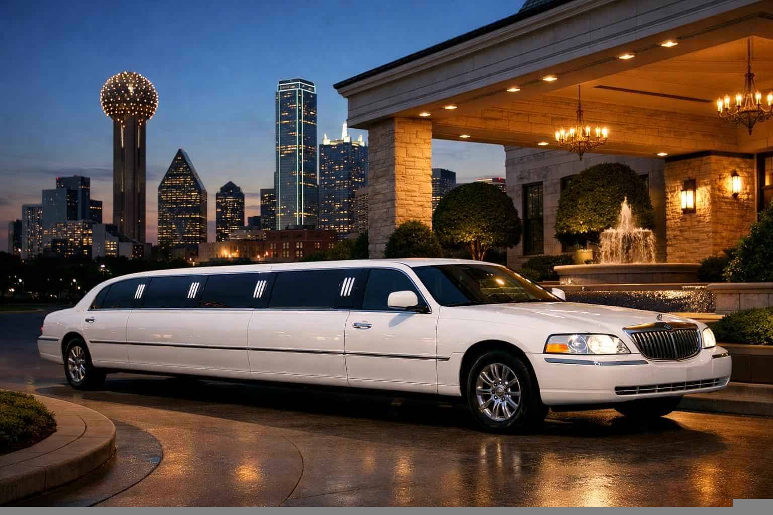 White Limo Rental Near Me Lancaster TX
