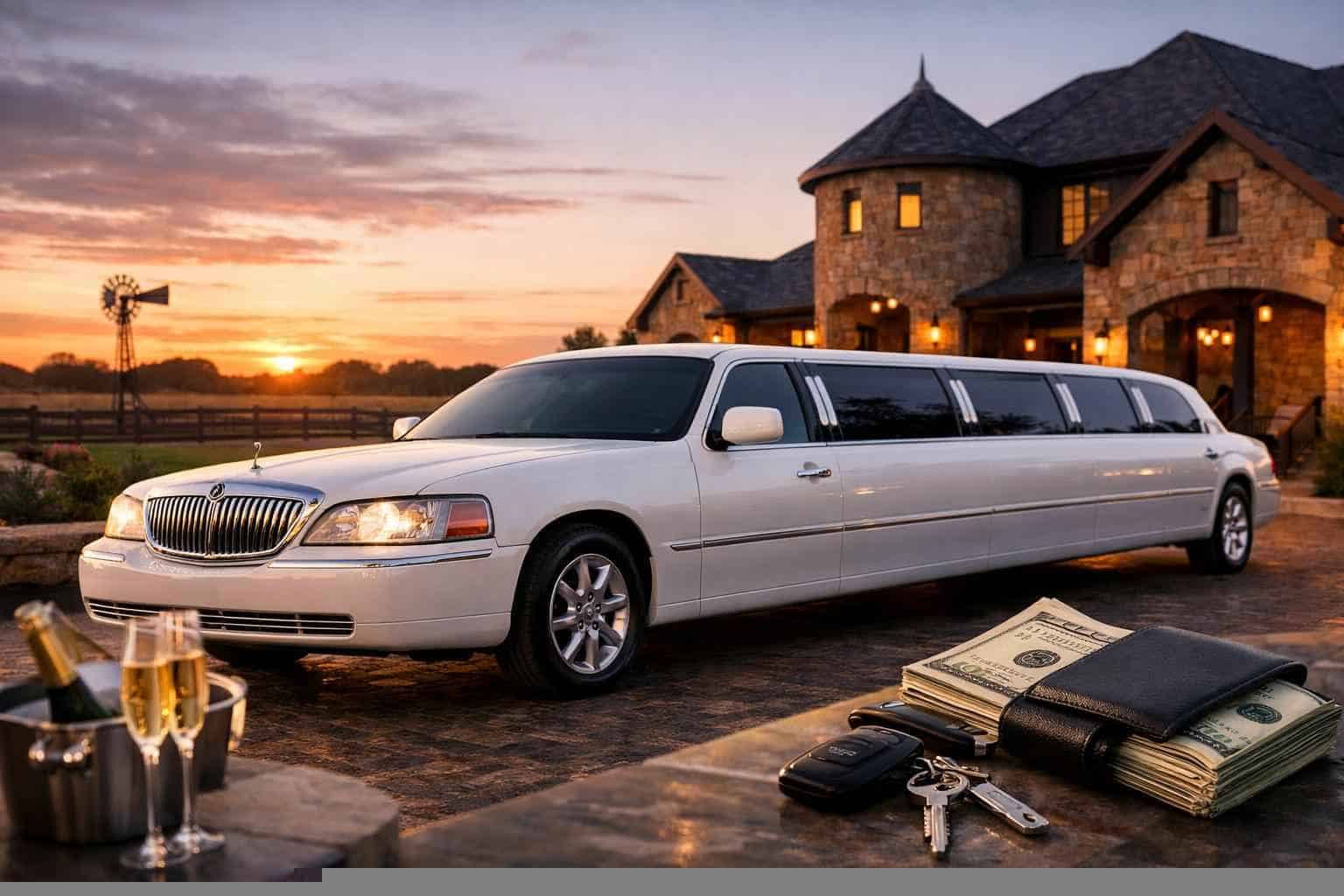 White Limo Rental Prices in Celina TX