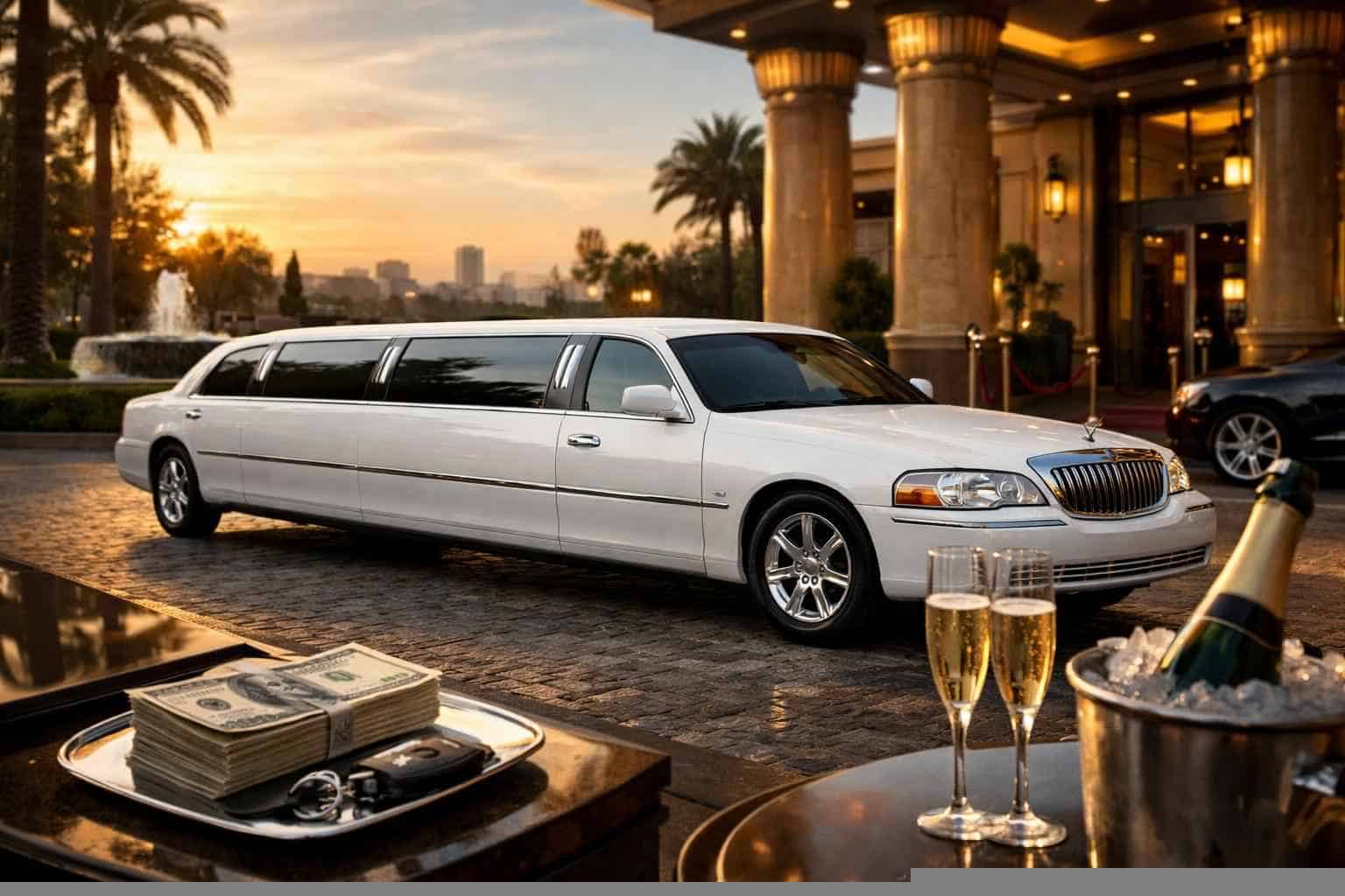 White Limo Rental Prices in Duncanville TX