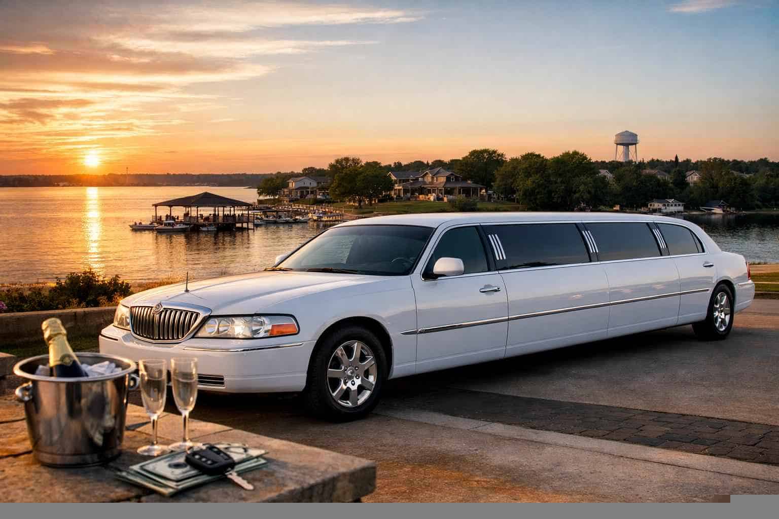 White Limo Rental Prices in Little Elm TX