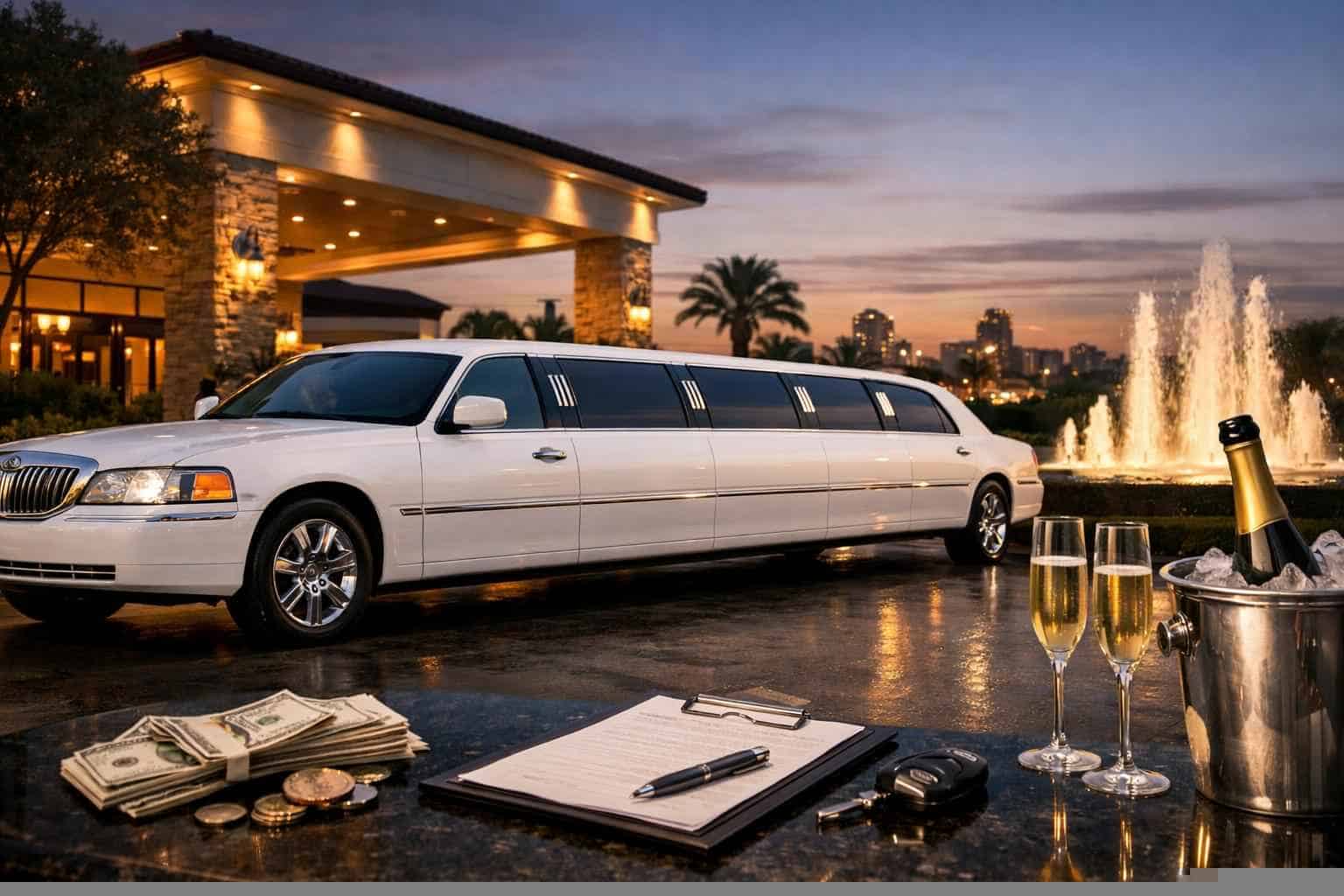 White Limo Rental Prices in Mesquite TX