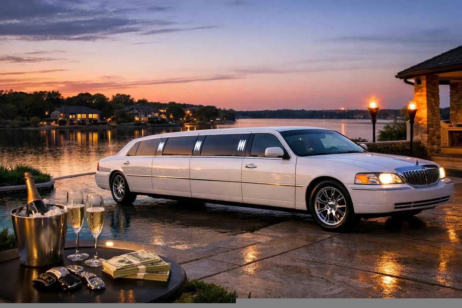White Limo Rental Prices in Wylie TX