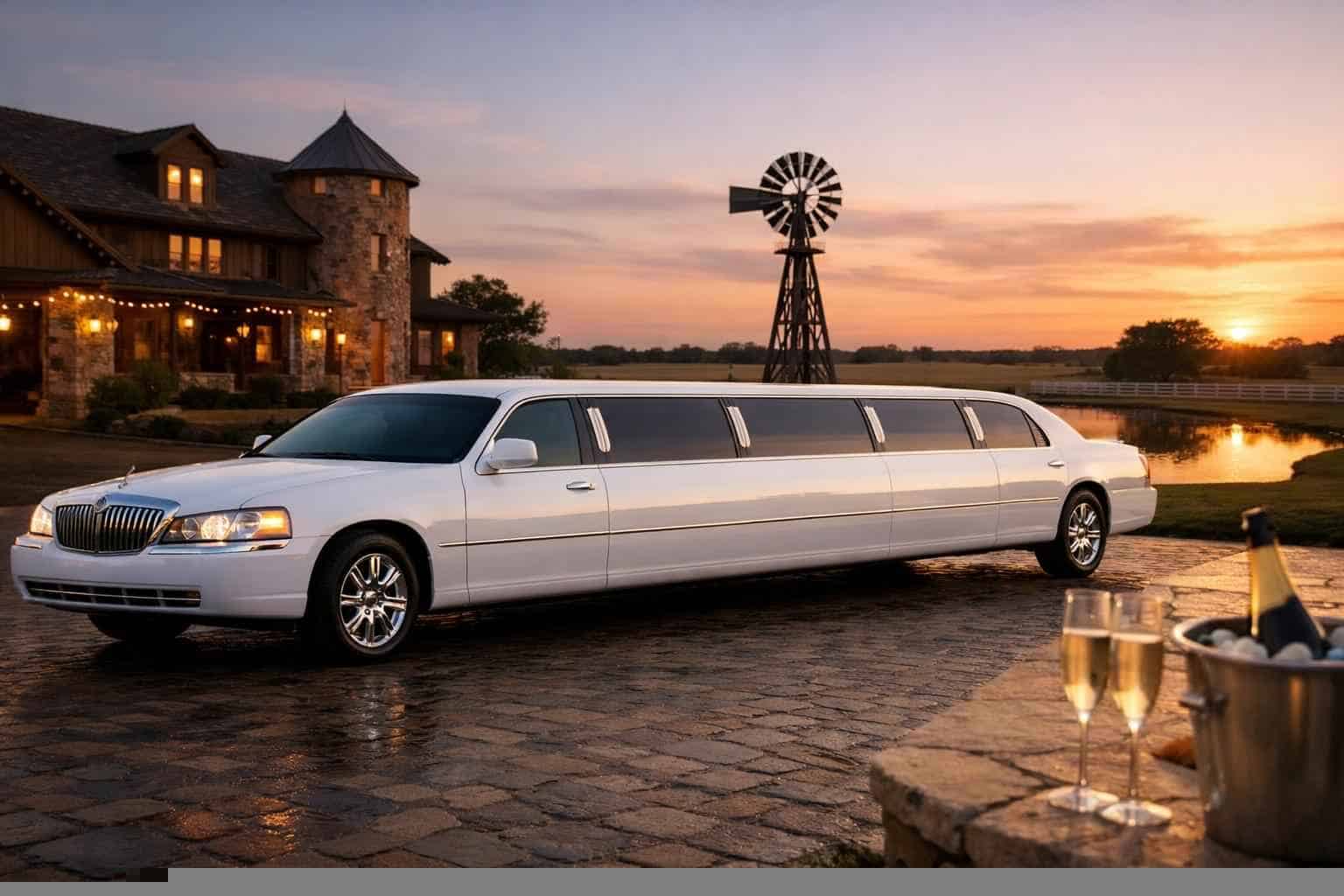 White Limo Rental Services in Celina Texas