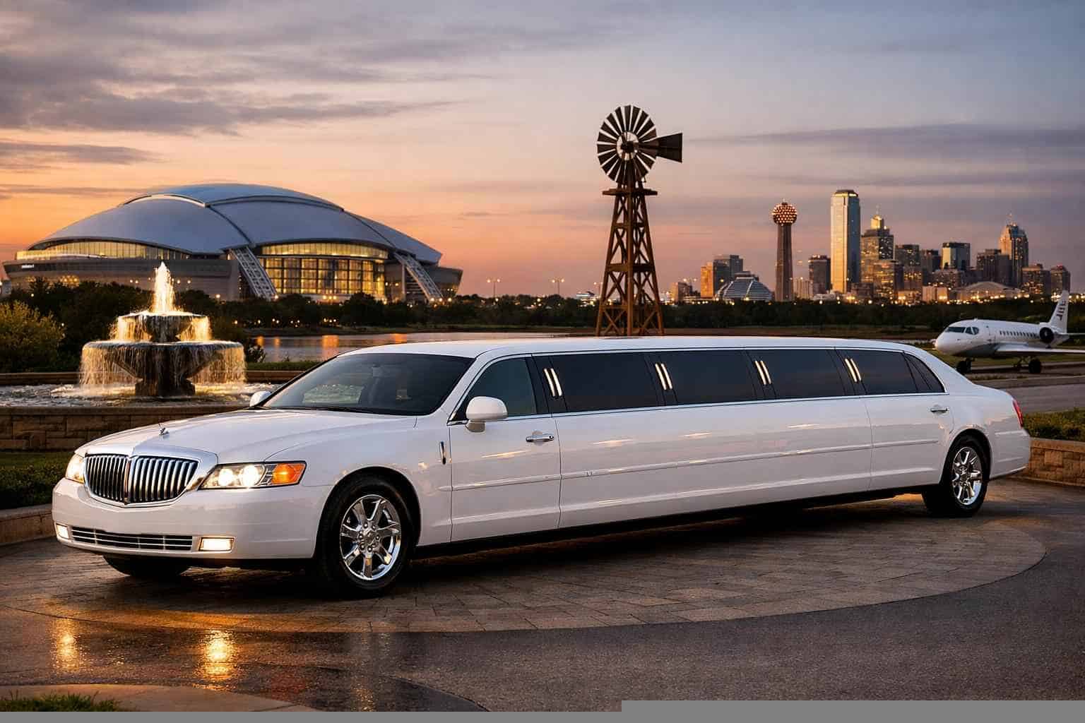 White Limo Rental Services in Grand Prairie Texas